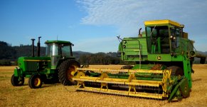 Deere 4430 and hydrostatic combine.jpg