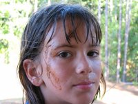 Alissa muddy face, June 2006.jpg