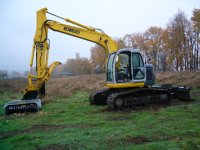 DENIS CIMAF DAH-060 brushcutter on Kobelco ED150 002.jpg