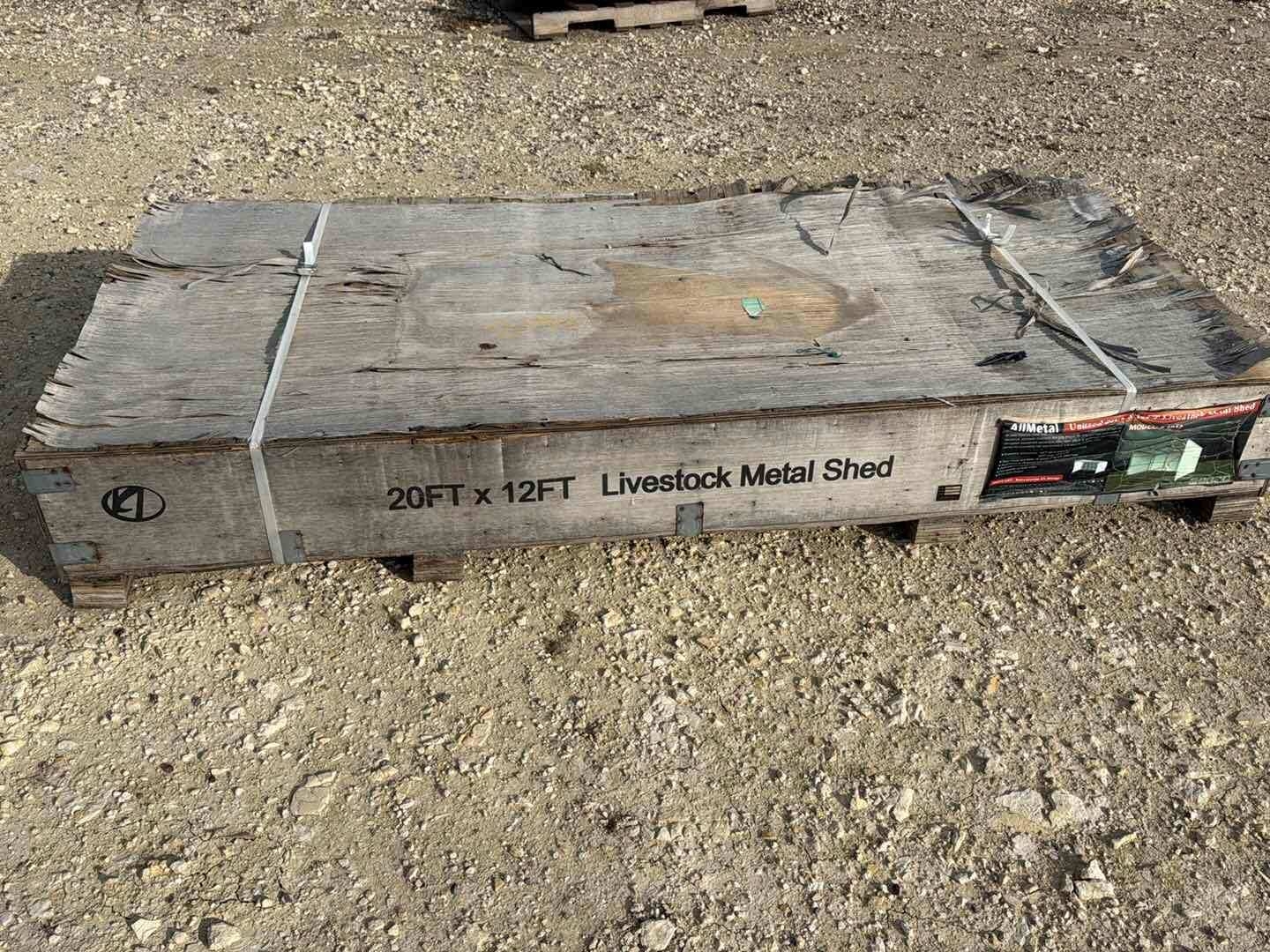 20FT X 12FT LIVESTOCK METAL SHED (A58216)