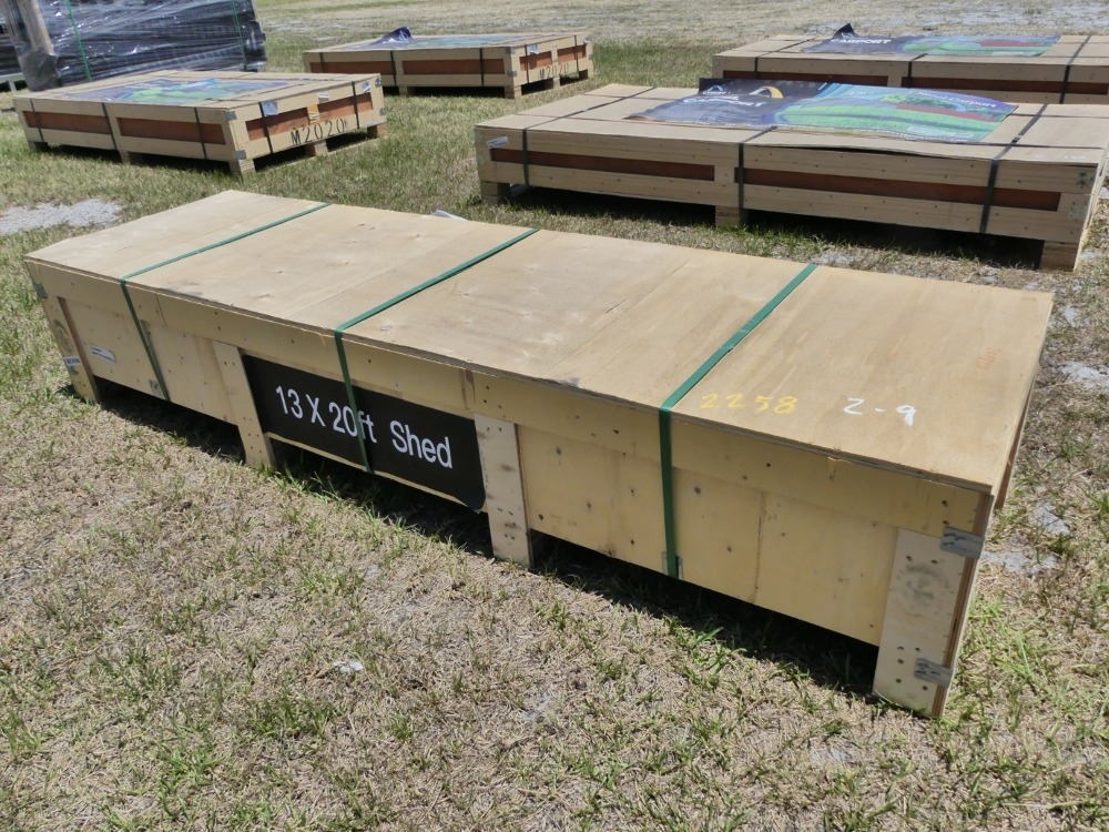 13'x20' Single Garage Metal Shed (A44502)