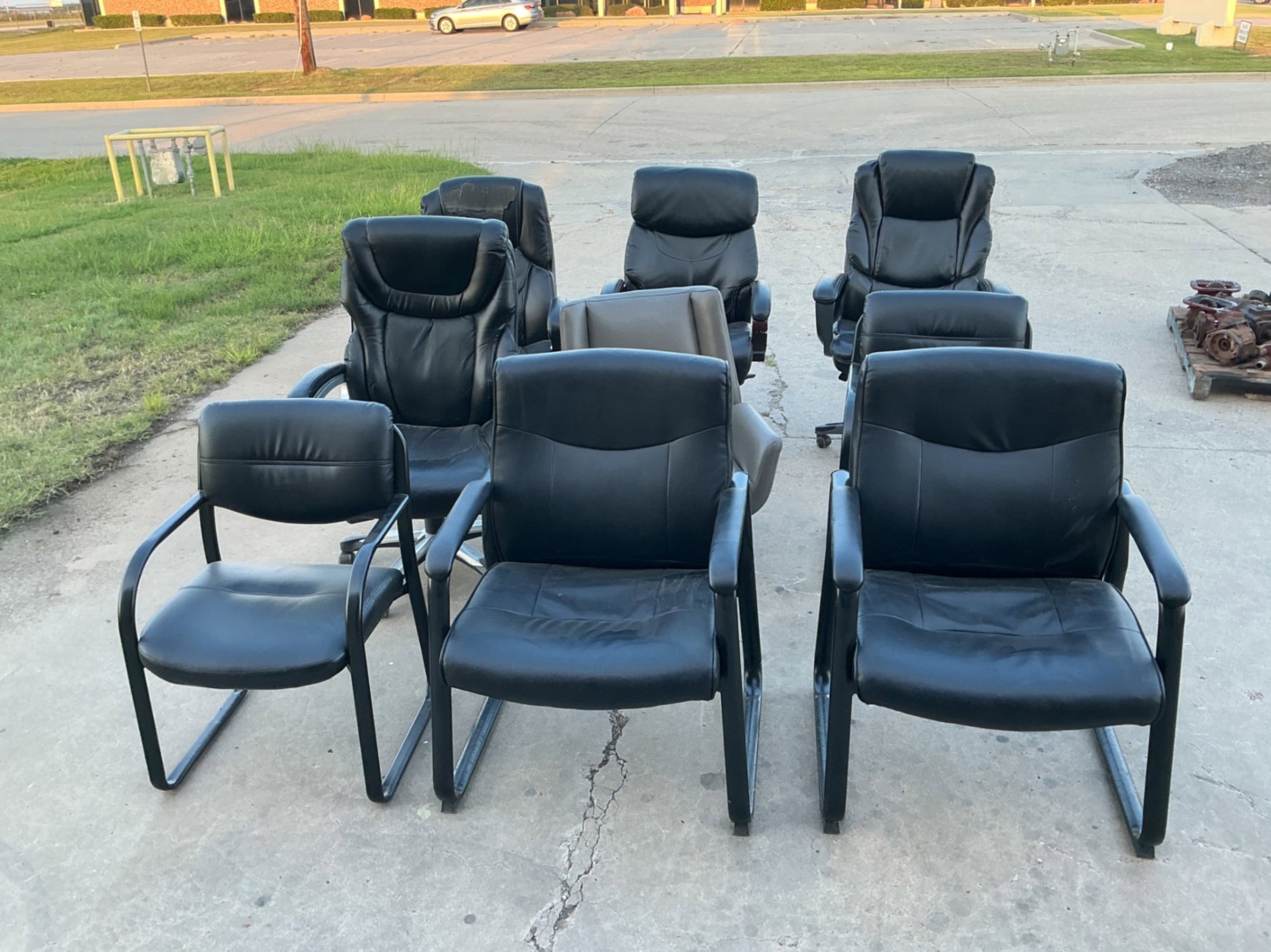 9 OFFICE CHAIRS (A53843)
