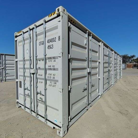 2025 40ft. High Cube Shipping Container w/ 1 End Door & 4 Side Doors (Est. Retail Value ($12,000)... (A59225)
