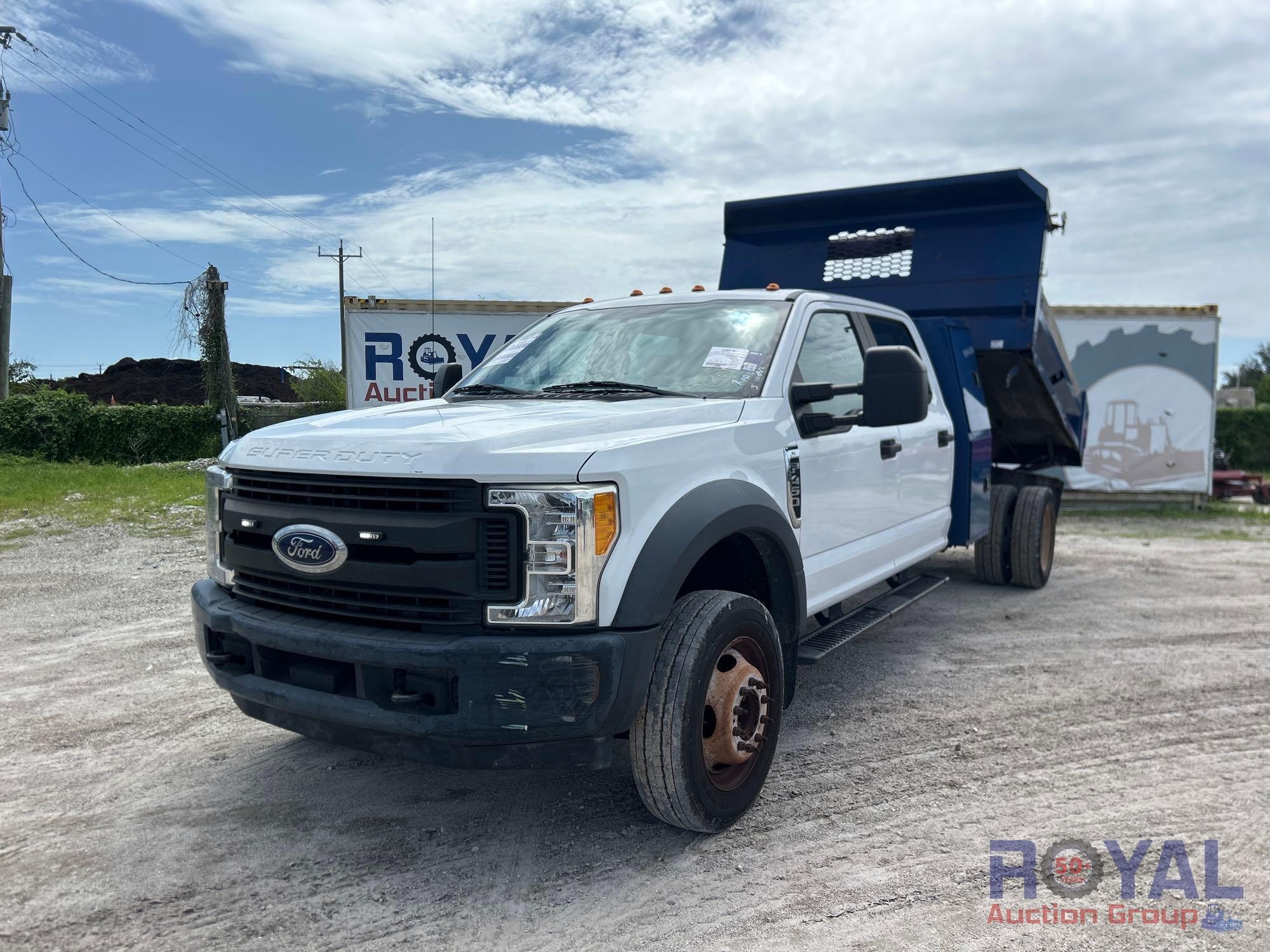 2017 Ford F-450 Crew Cab Mason Dump Truck (A50323)