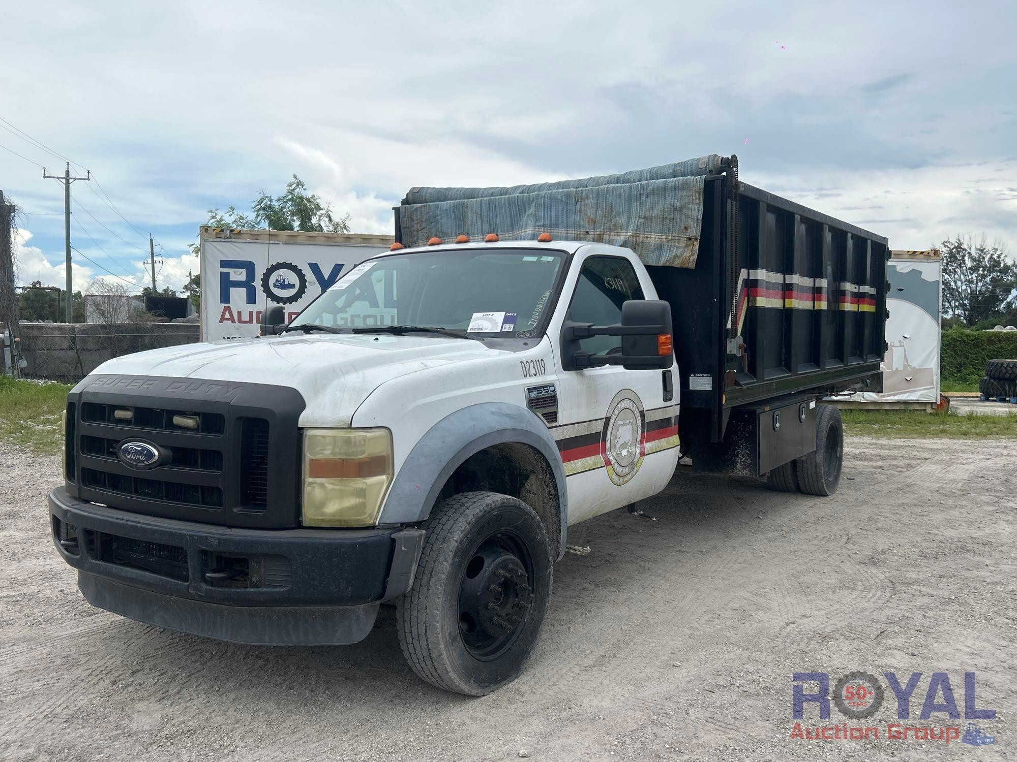 2008 Ford F-550 4x4 Dump Truck with Lift Gate (A55788)