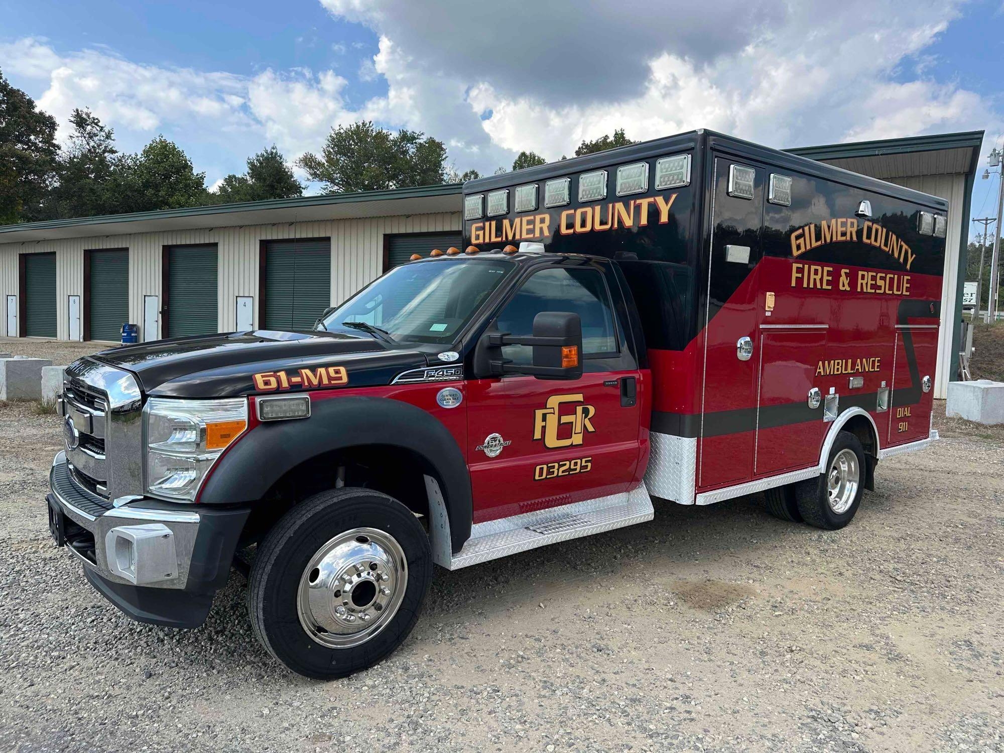 2016 Ford F-450 4x4 Ambulance, VIN # 1FDUF4HT3GEC45874 (A54865)