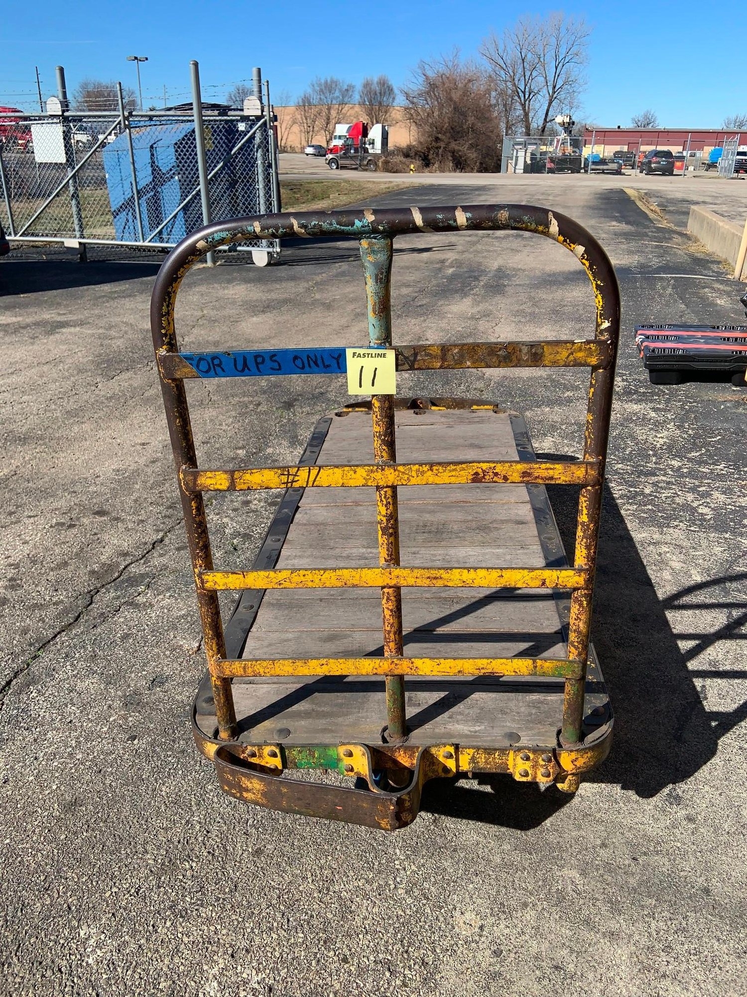 Heavy-Duty 4-Wheel Rolling Warehouse Cart  74in x 32in (A46877)