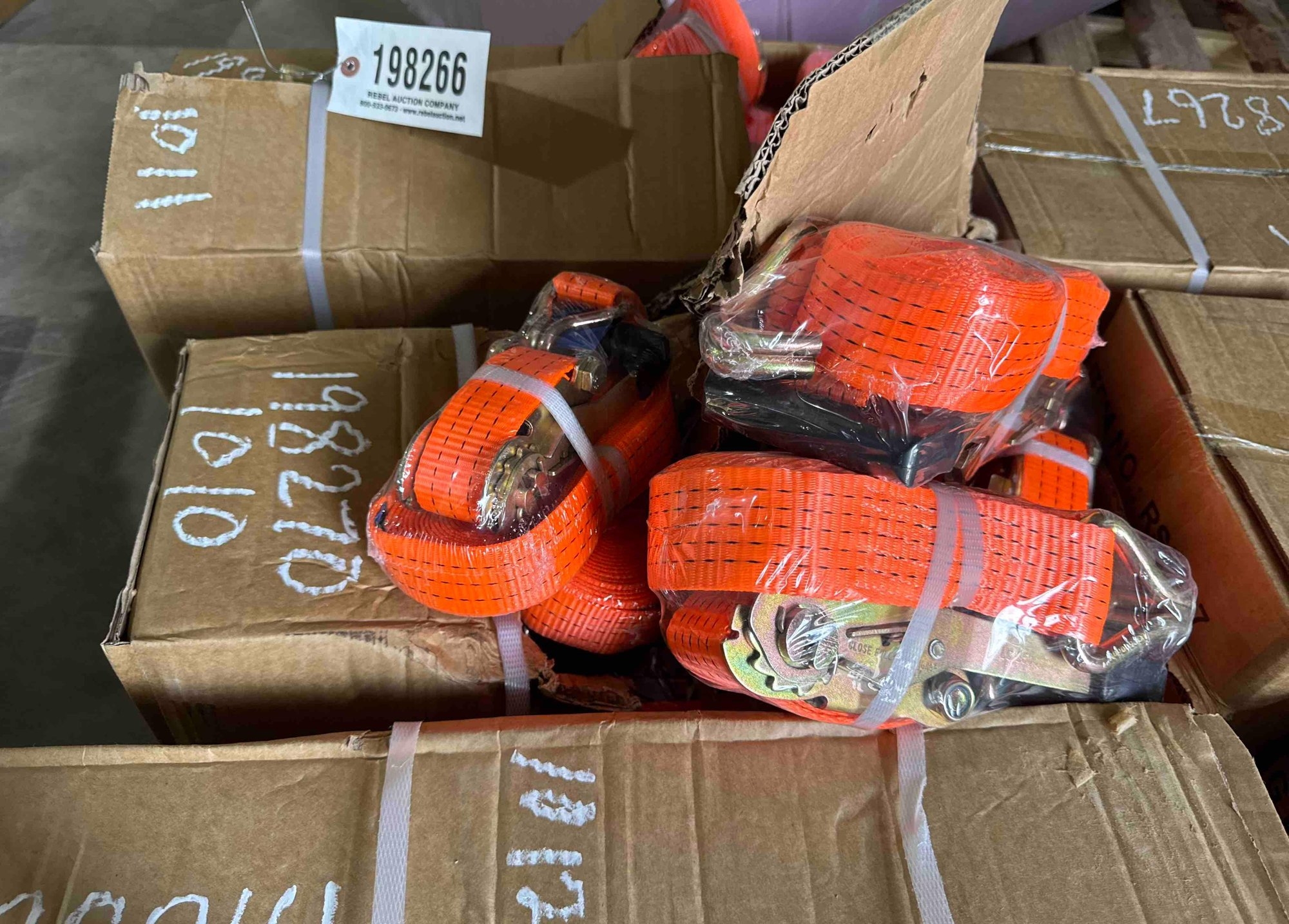 UNUSED FUTURE BOX OF MISC RATCHET STRAPS (A51243)