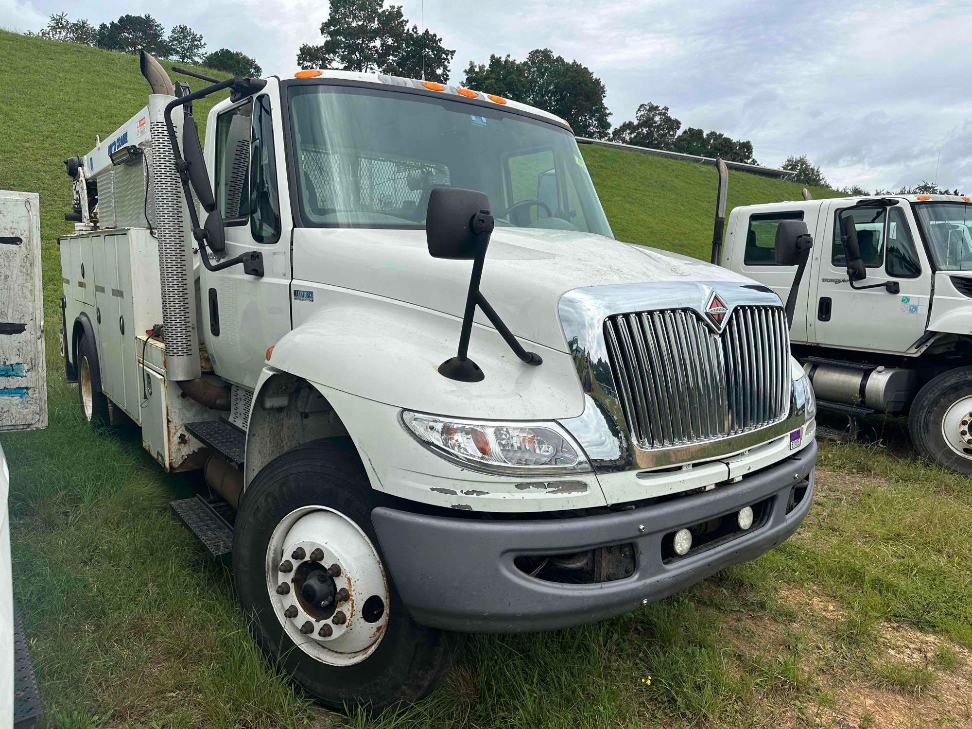 2012 International DuraStar 4400 Service Truck with Crane, VIN # 1HTMKAAN2CH076971 (A51572)