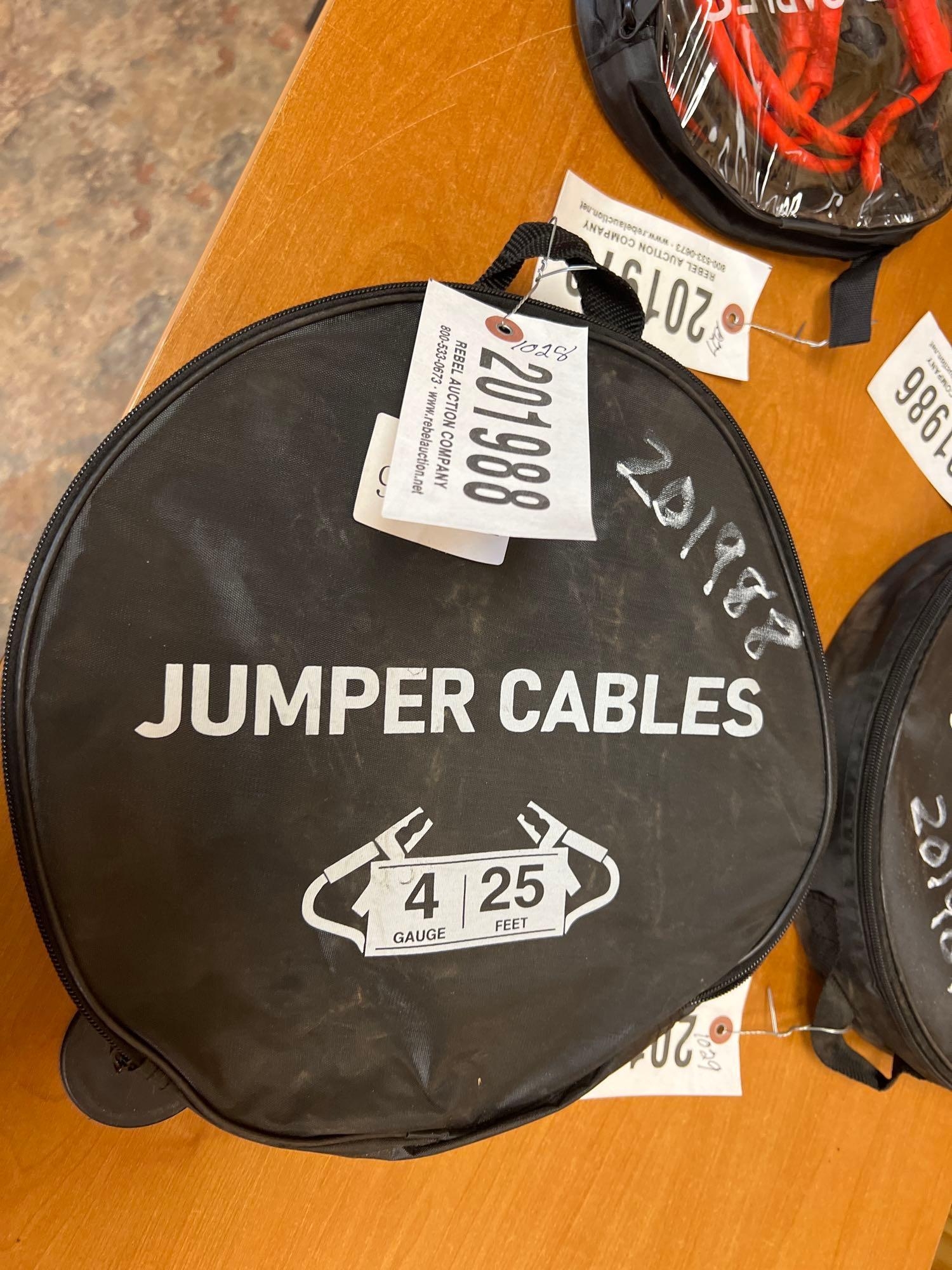 UNUSED 4 GAUGE 25' JUMPER CABLES (A54756)