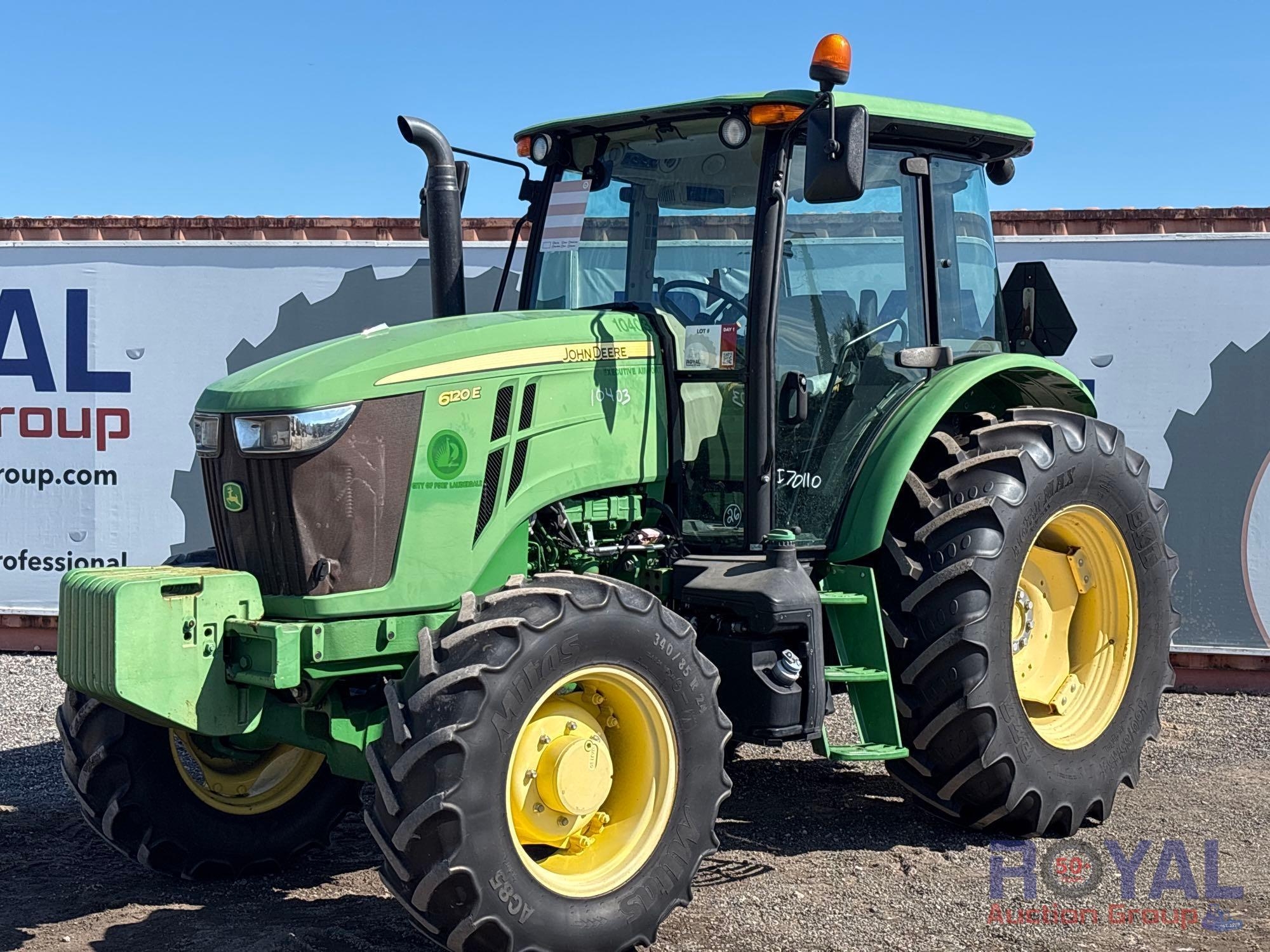 2017 John Deere 6120E 120HP 4WD Agricultural Tractor (A50322)