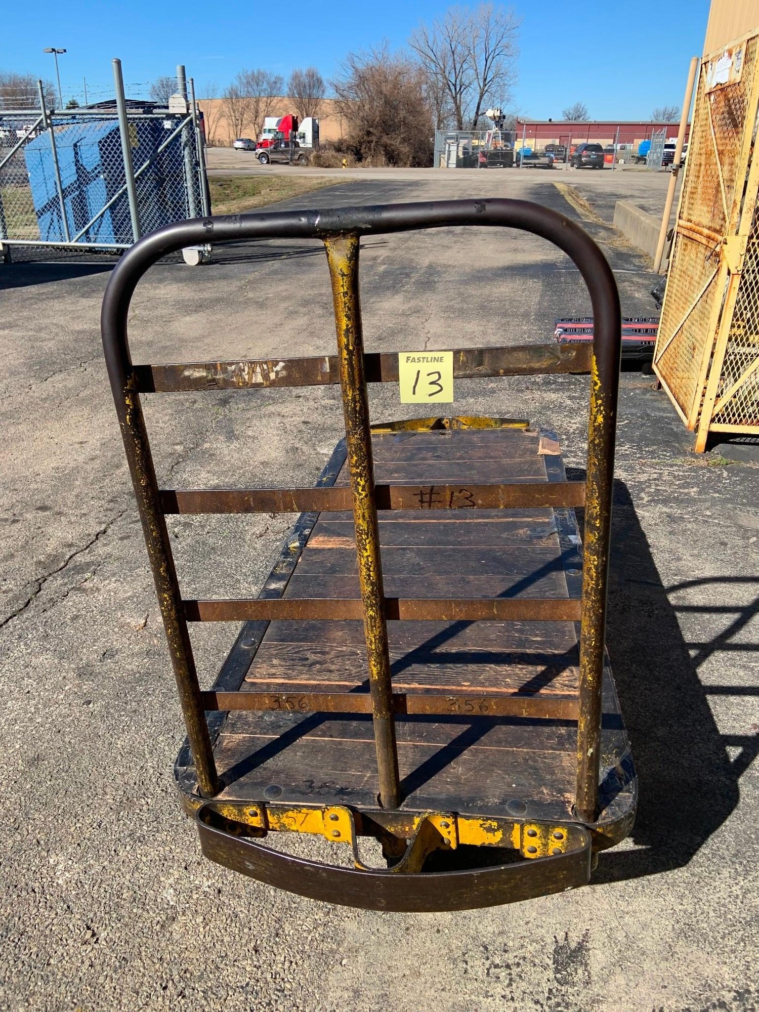Heavy-Duty 4-Wheel Rolling Warehouse Cart  74in x 32in (A46877)