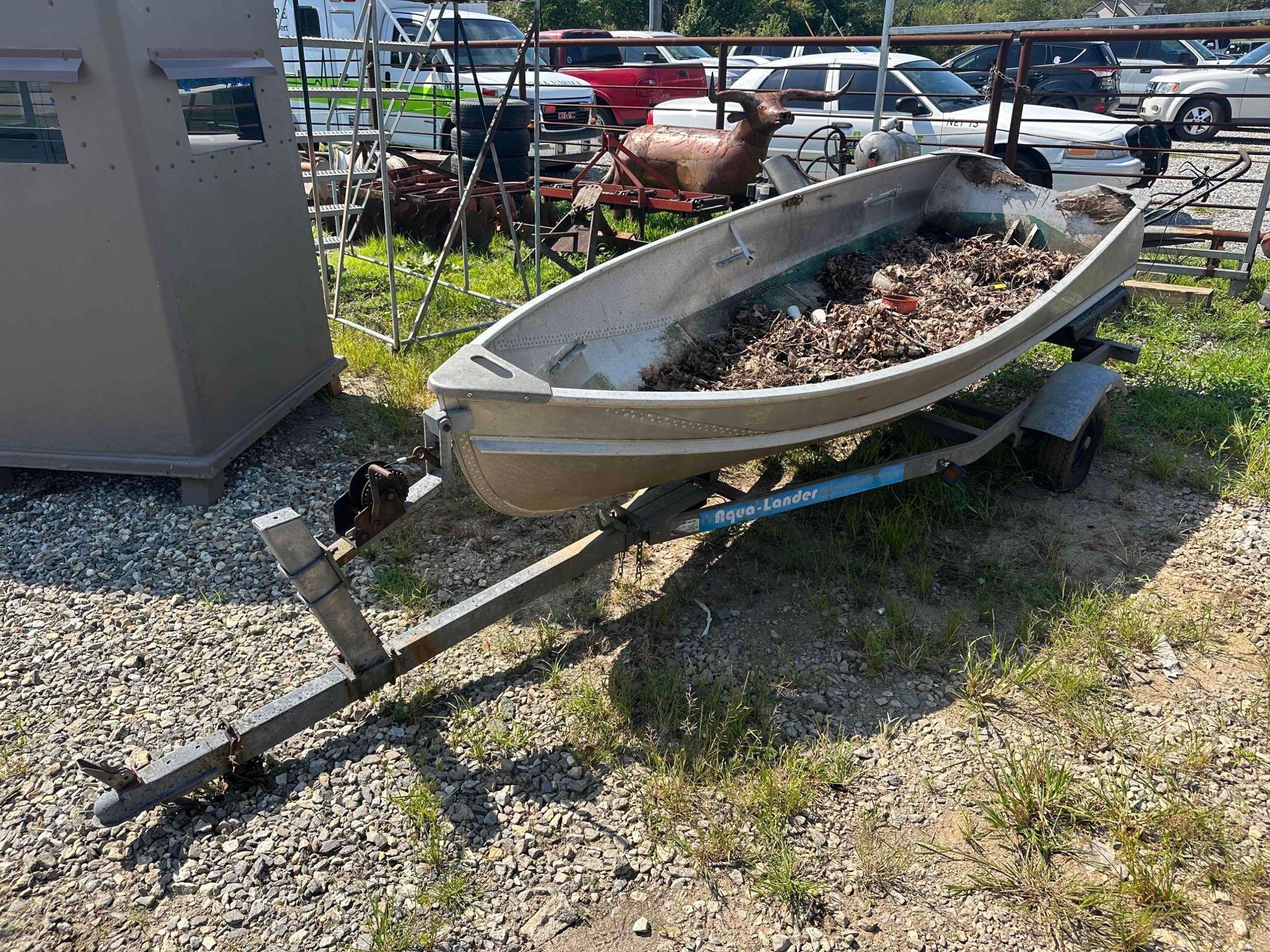 Aluminum Boat and Trailer (A51573)