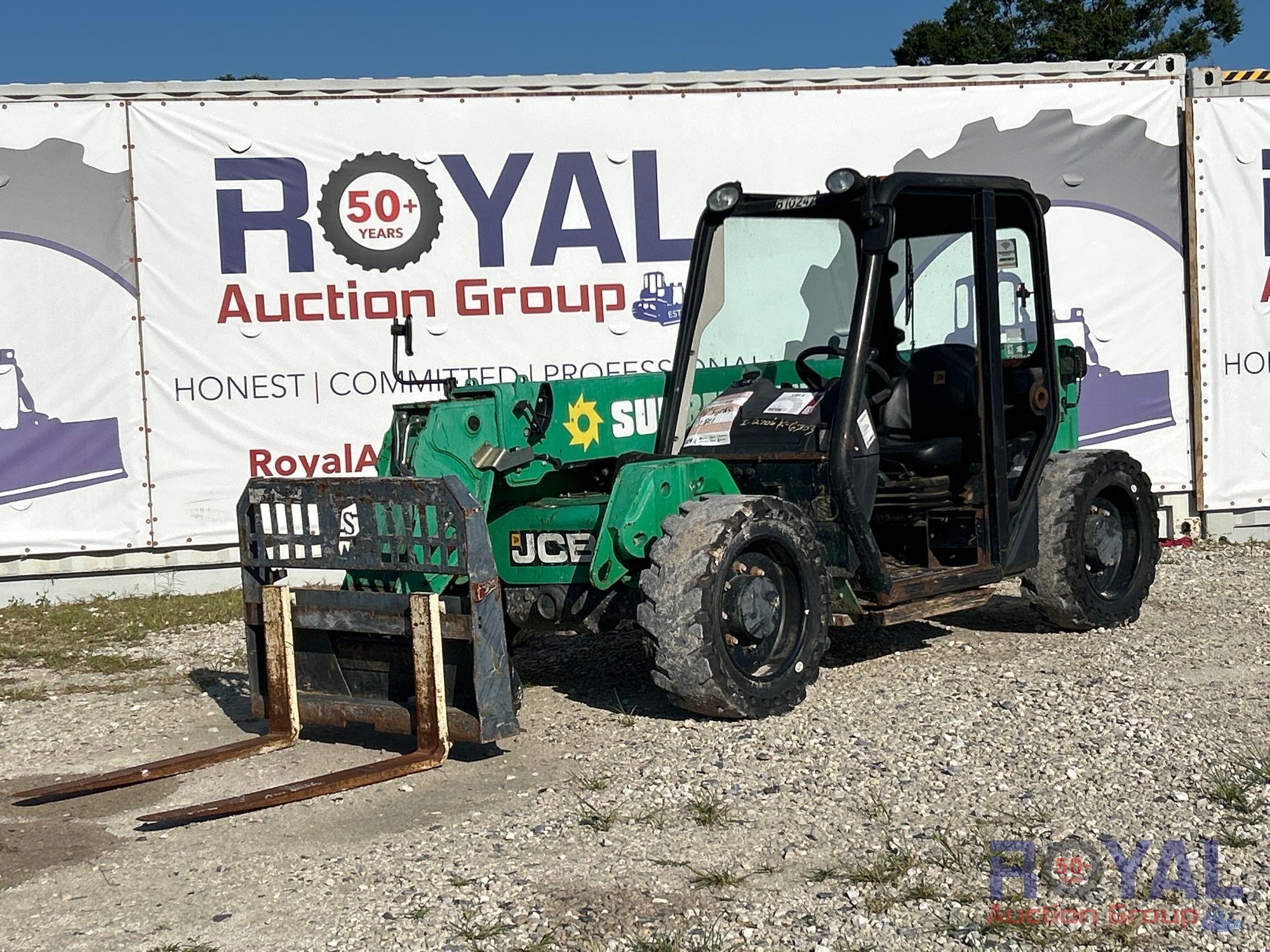 2015 JCB 525-60T4 5,500lb 4x4 Rough Terrain Telehandler (A51691)