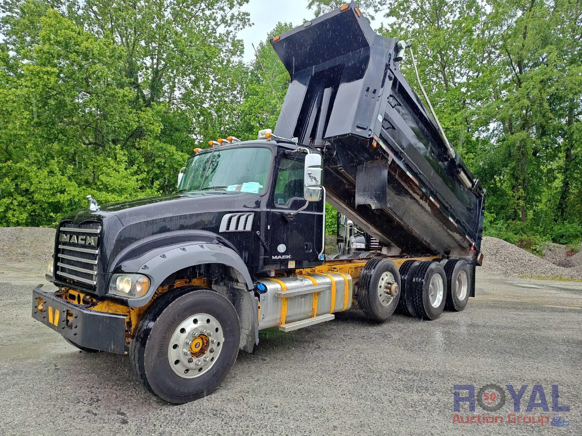 2017 Mack GU713 Granite Tri-Axle Dump Truck (A48081)