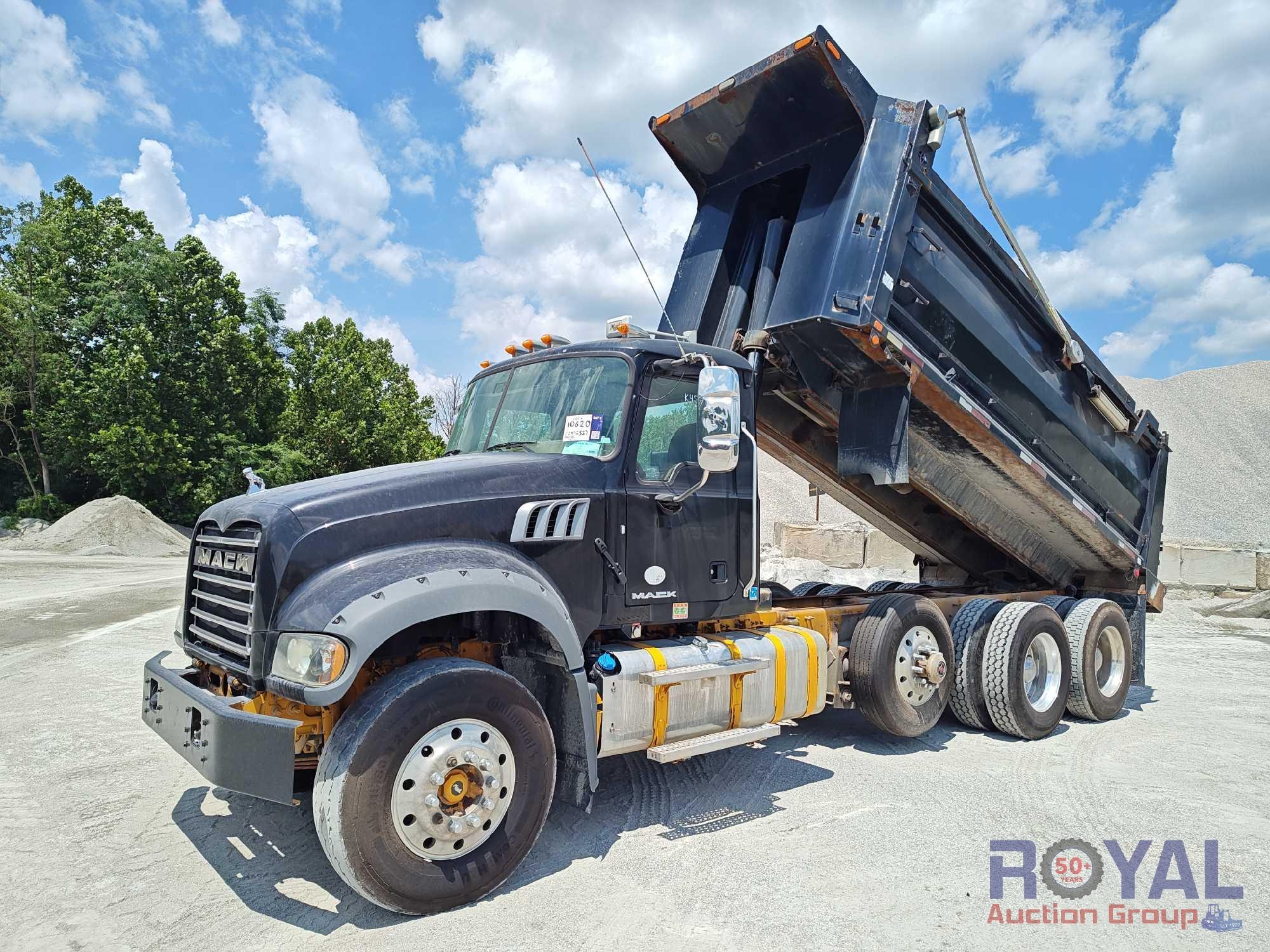 2017 Mack GU713 Granite Tri-Axle Dump Truck (A51691)