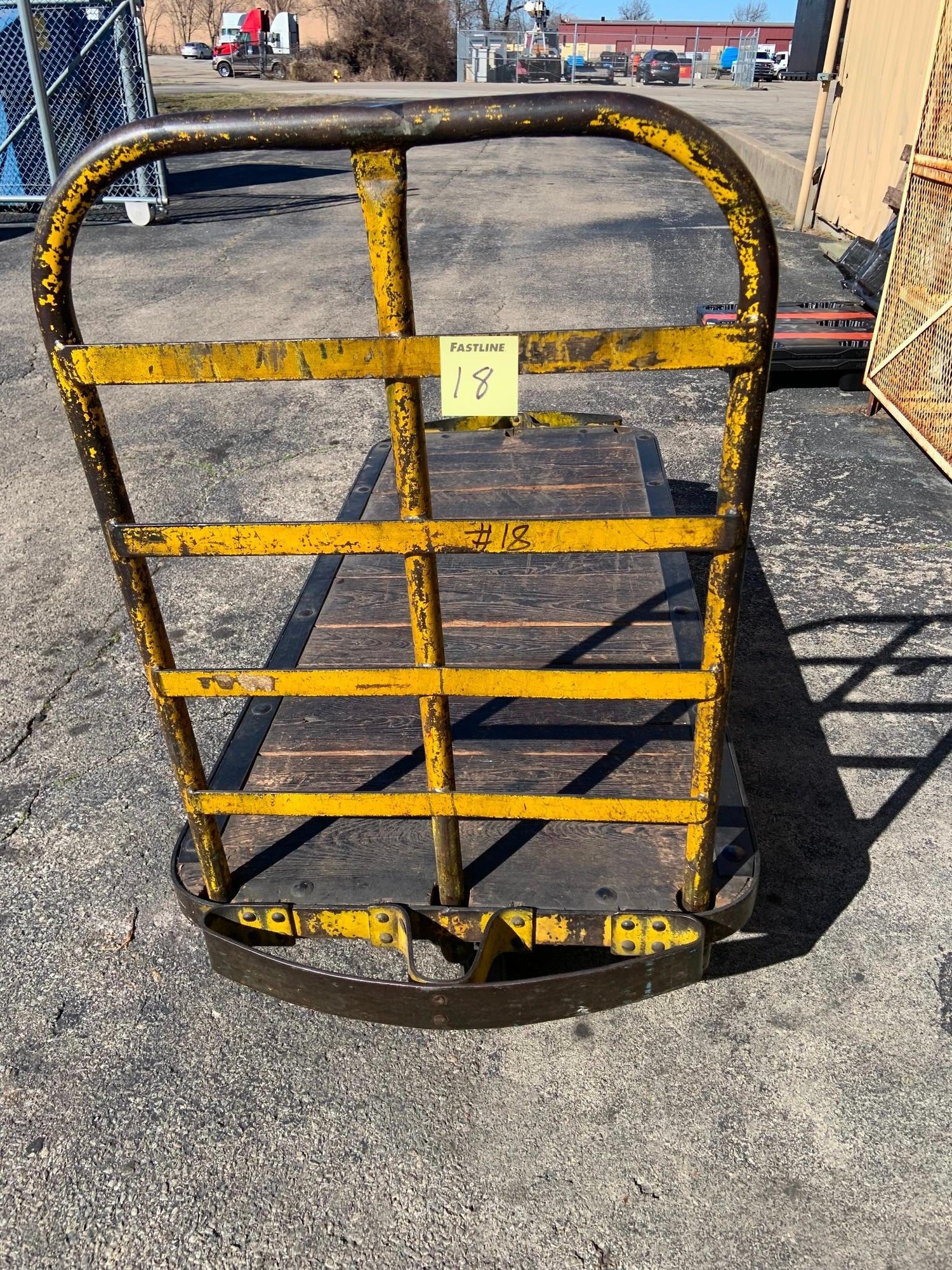 Heavy-Duty 4-Wheel Rolling Warehouse Cart  74in x 32in (A46877)