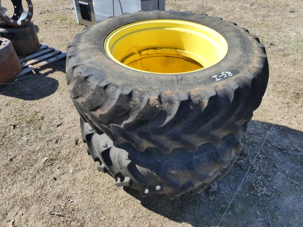 (2) Firestone 380/85R30 Tires w/Rims (A56469)