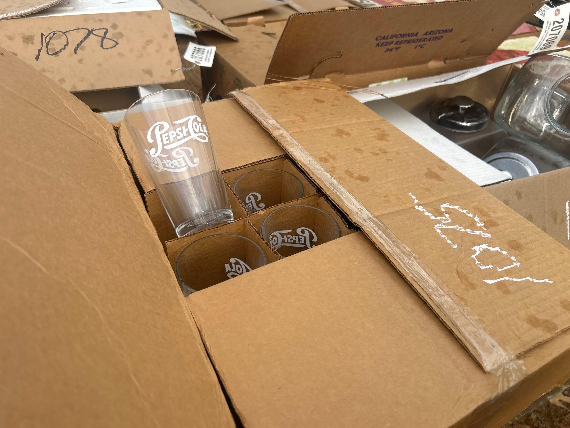 (2) CASES OF PEPSI GLASSES (A58374)