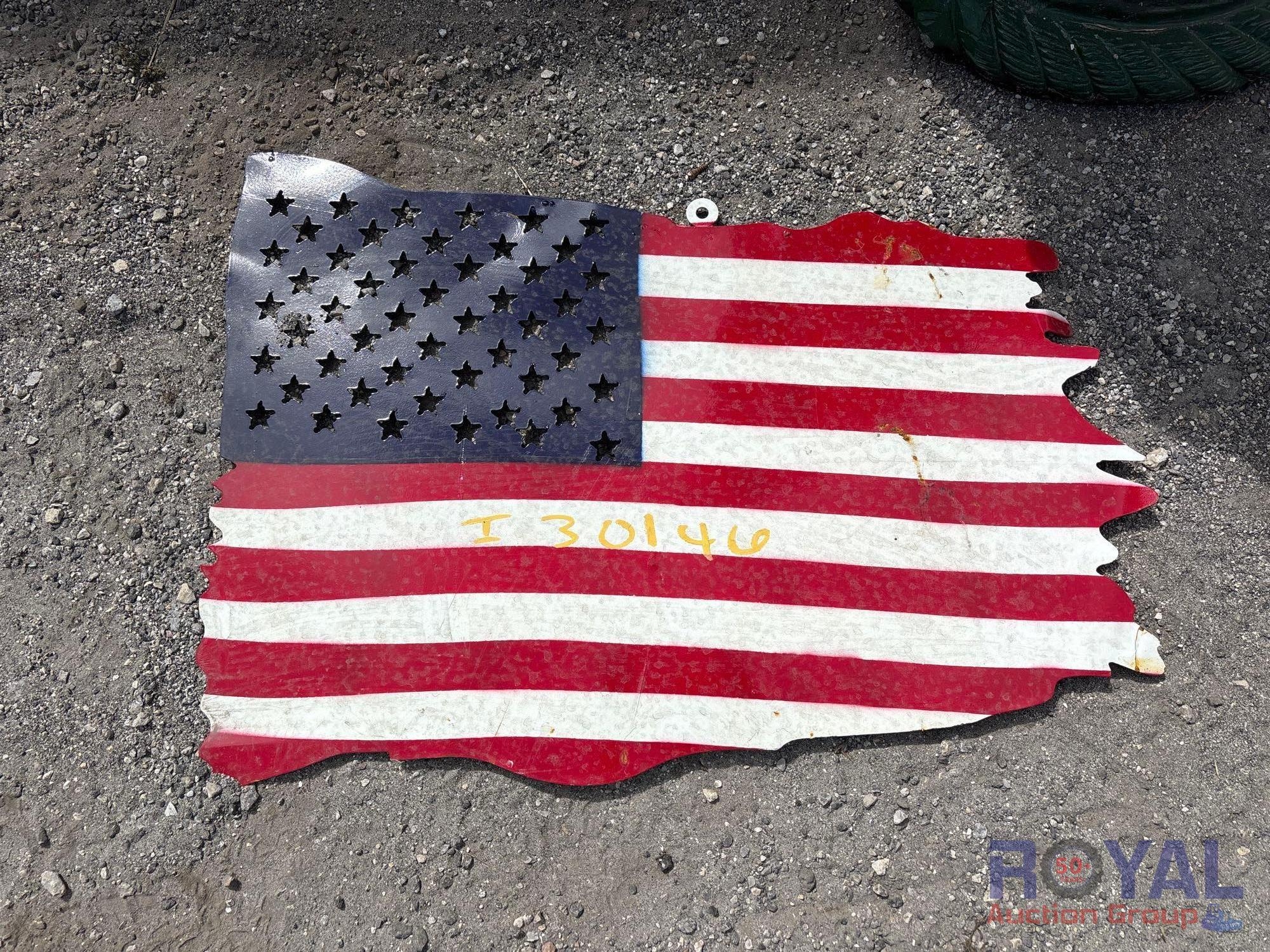 American Flag Decorative Sign (A55758)