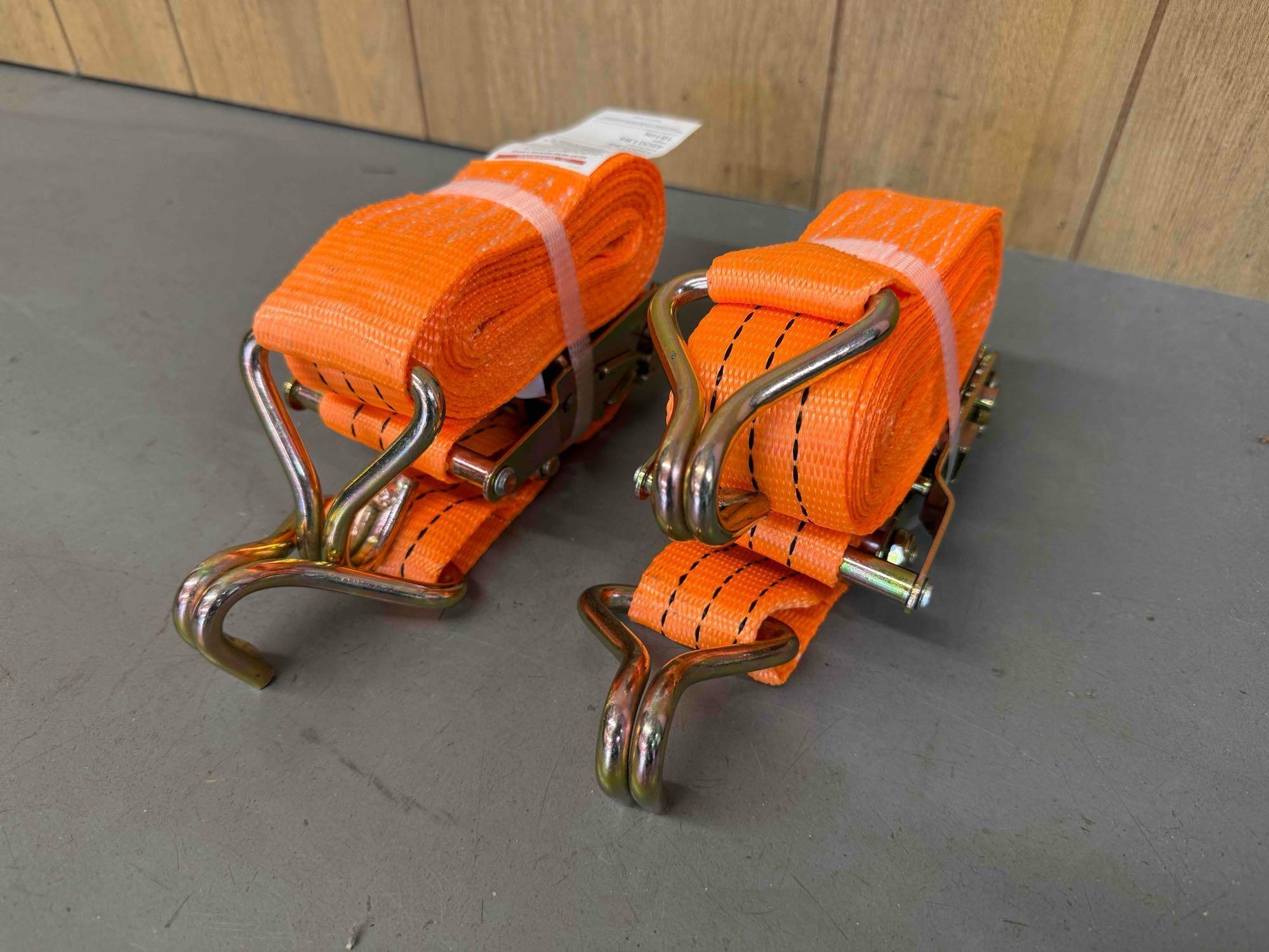 (2) New 15ft Ratchet Straps (A54865)