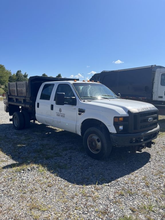 2008 Ford F350 XL, Diesel Dump Bed w/Spreader Box (A52384)