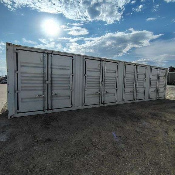 2025 40ft. High Cube Shipping Container w/ 1 End Door & 4 Side Doors (Est. Retail Value ($12,000)... (A59225)