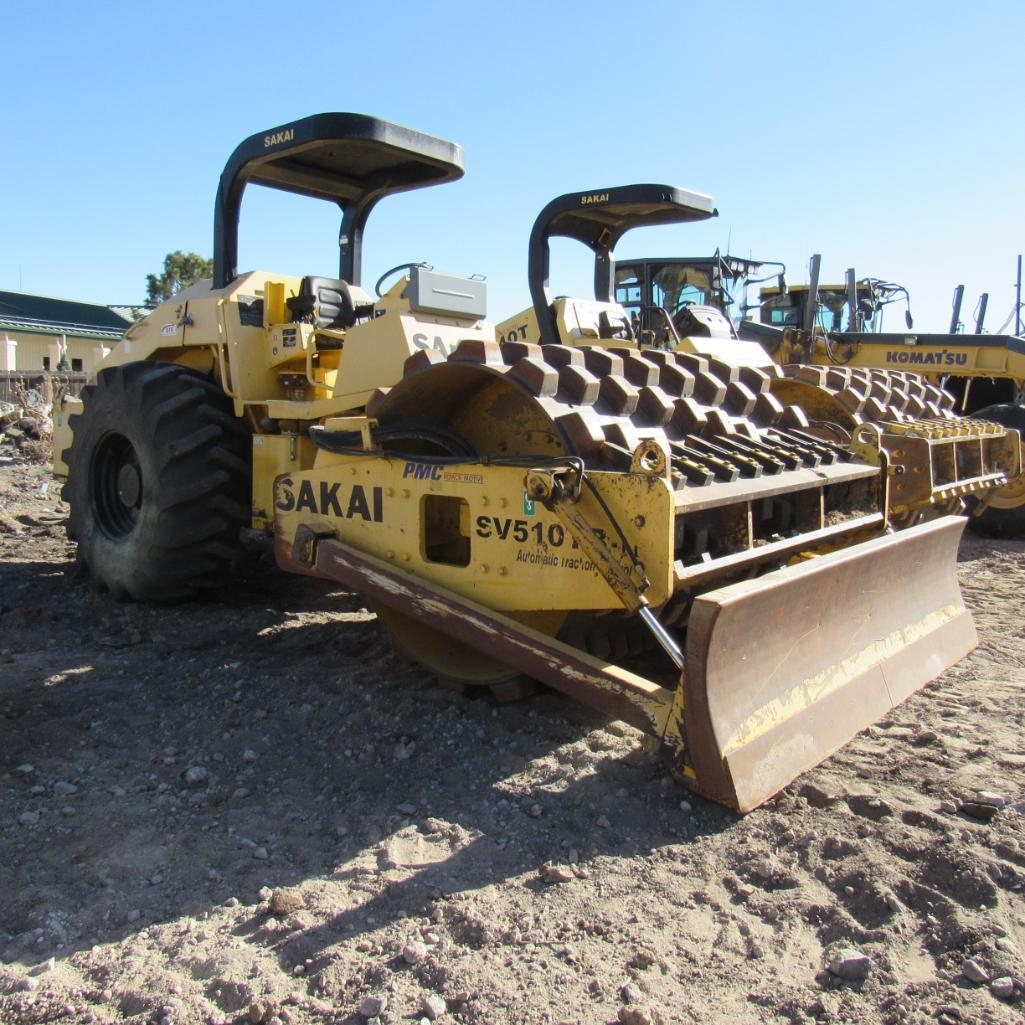 2013 Sakai SV510 Pad Roller, Chassis# VSV21-1033, PMC Power Motive, Cummins Turbo Diesel Engine, (A59076)