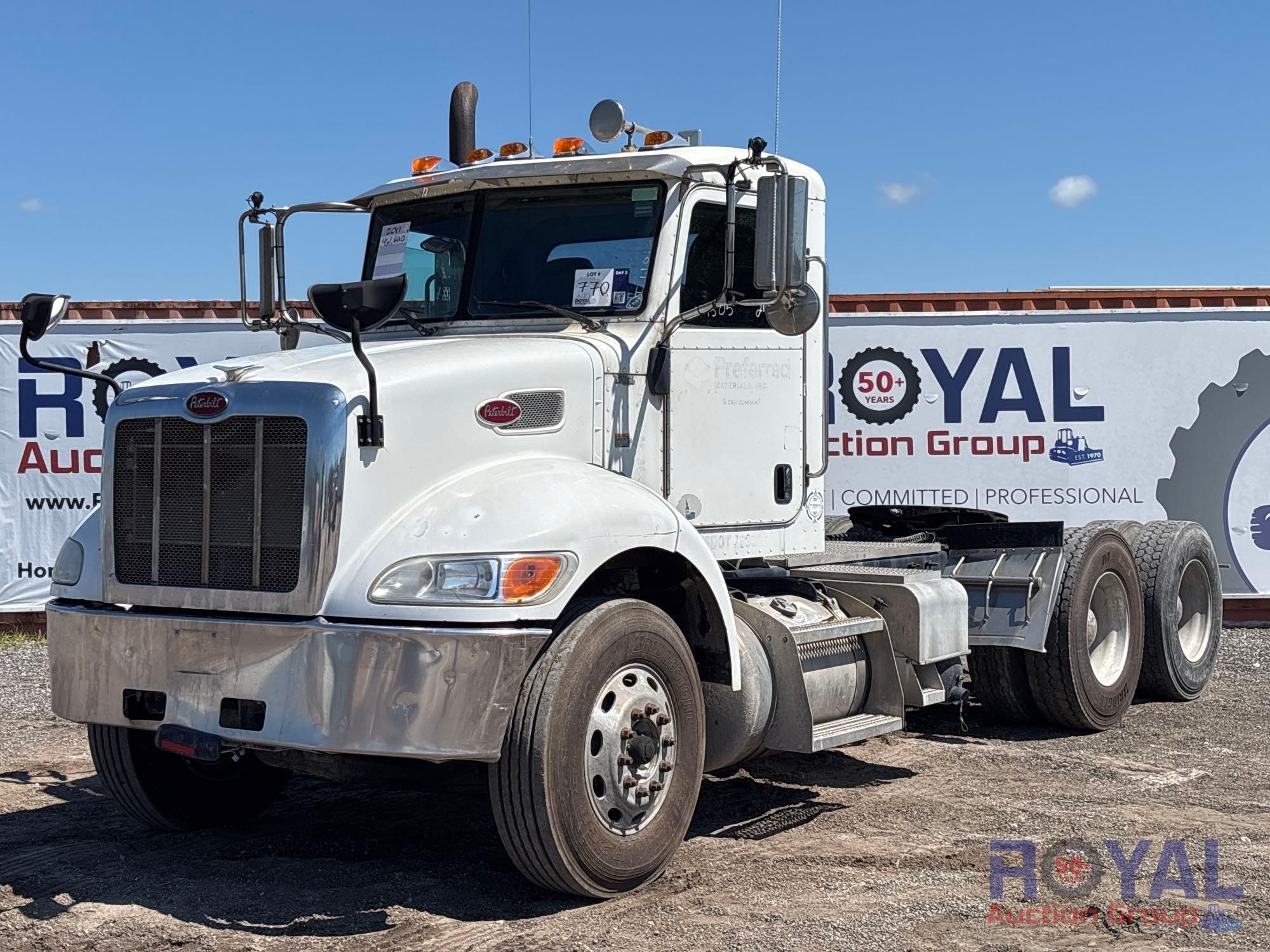 2012 Peterbilt 382 T/A Day Cab Truck Tractor (A55788)