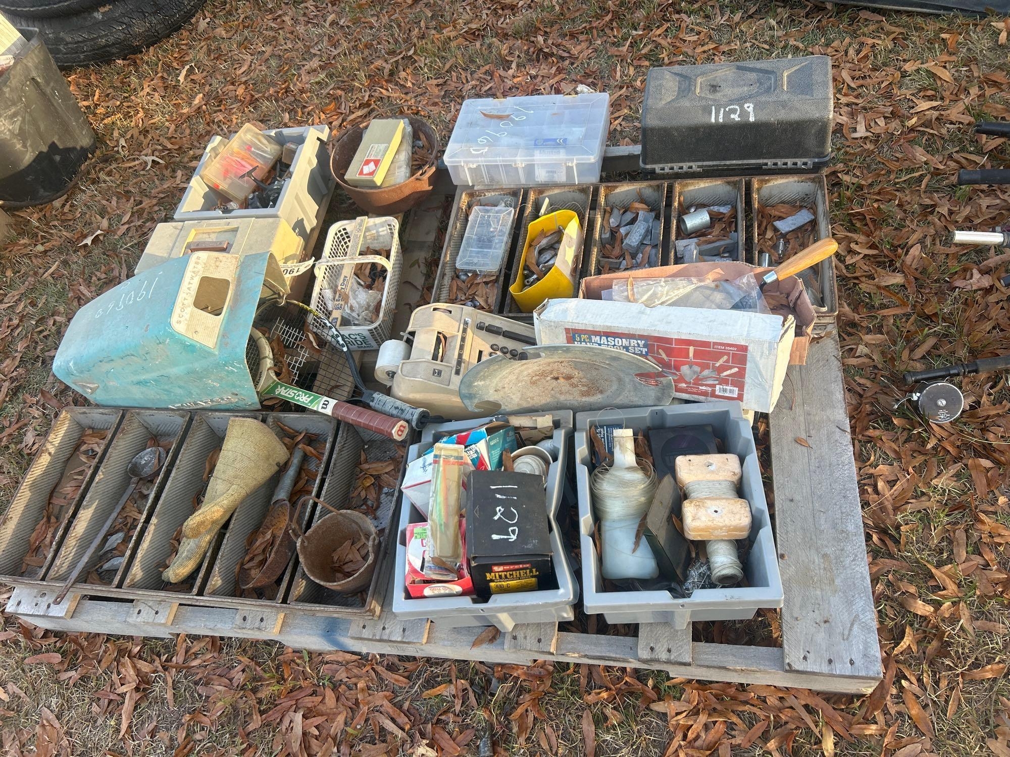 PALLET OF FISHING GEAR (A58374)