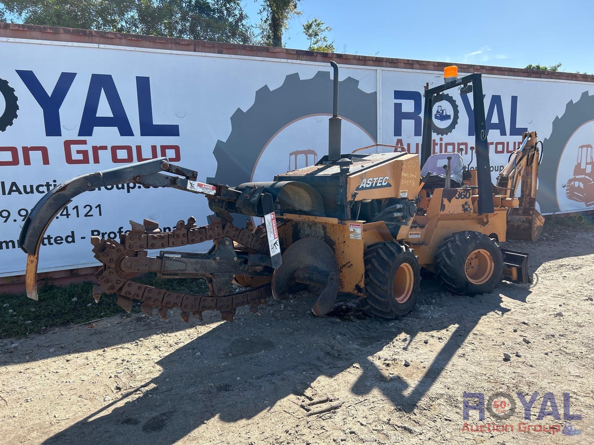 2007 Astec RT-360 Ride-On Trencher Backhoe (A50322)