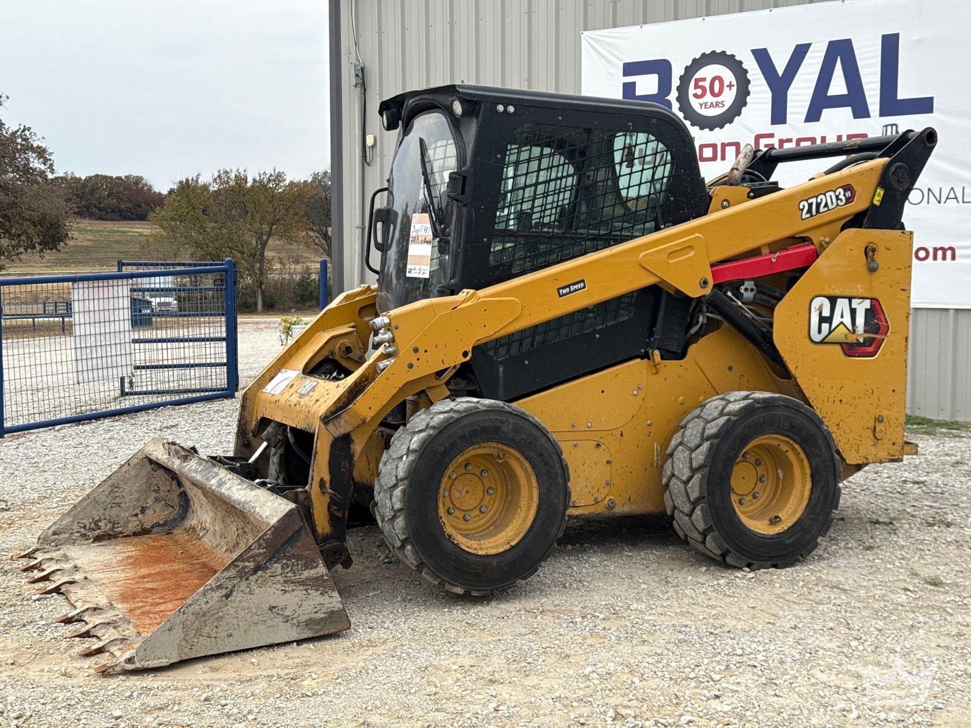 2021 Caterpillar 272D3XE High Flow Compact Wheel Loader Skid Steer (A55973)