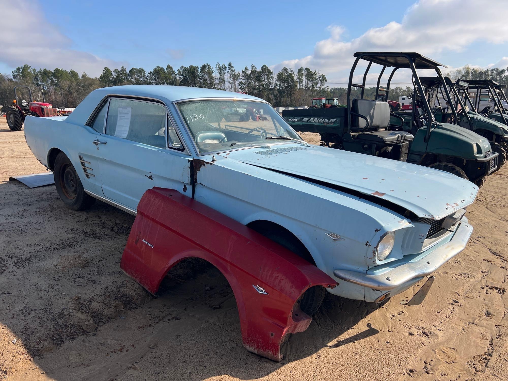 (INOP) 1966 FORD MUSTANG 289 (2) DOOR COUPE (A58375)