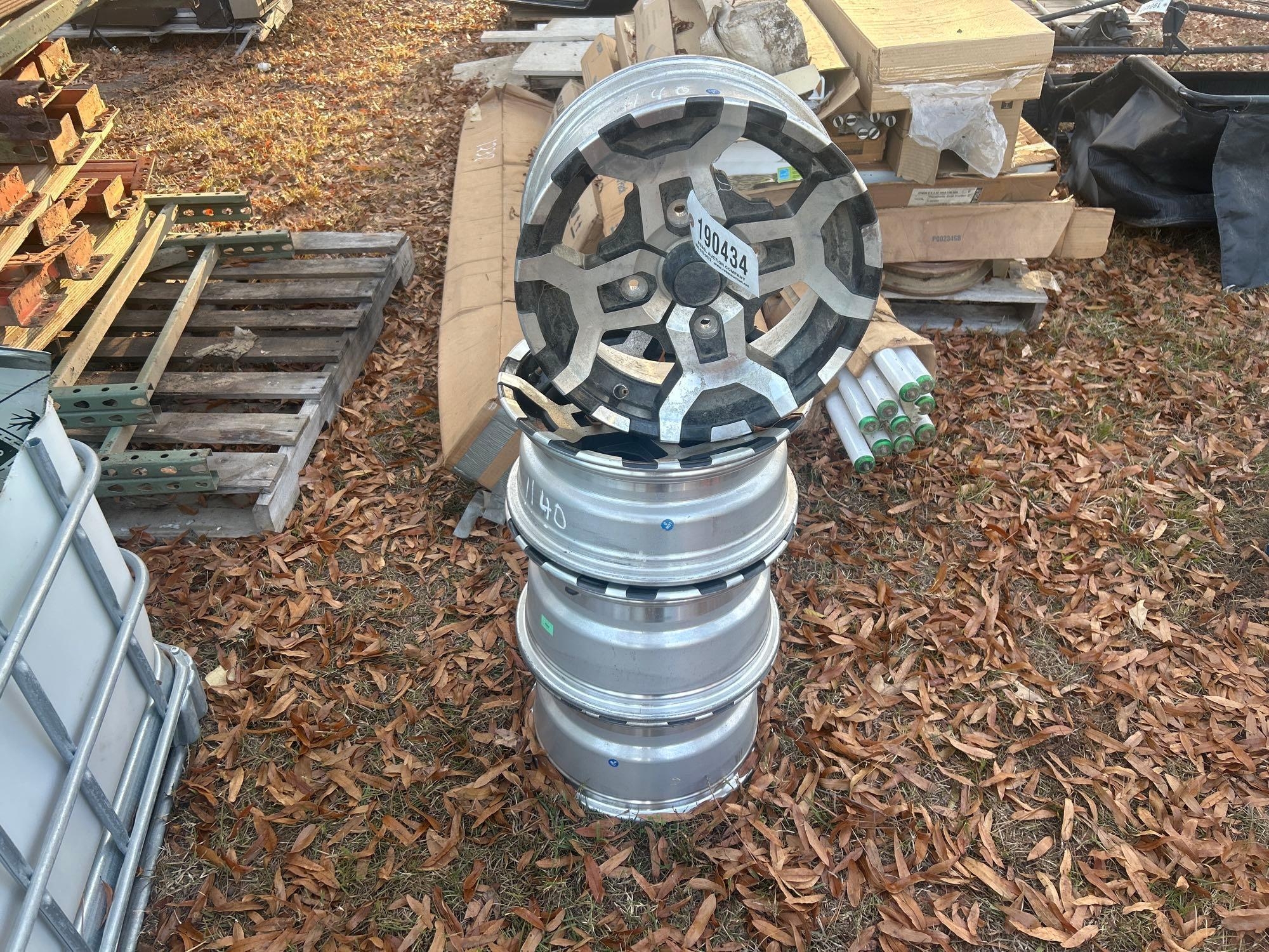 (4) ALUMINUM RIMS FOR KAWASAKI MULE (A58374)