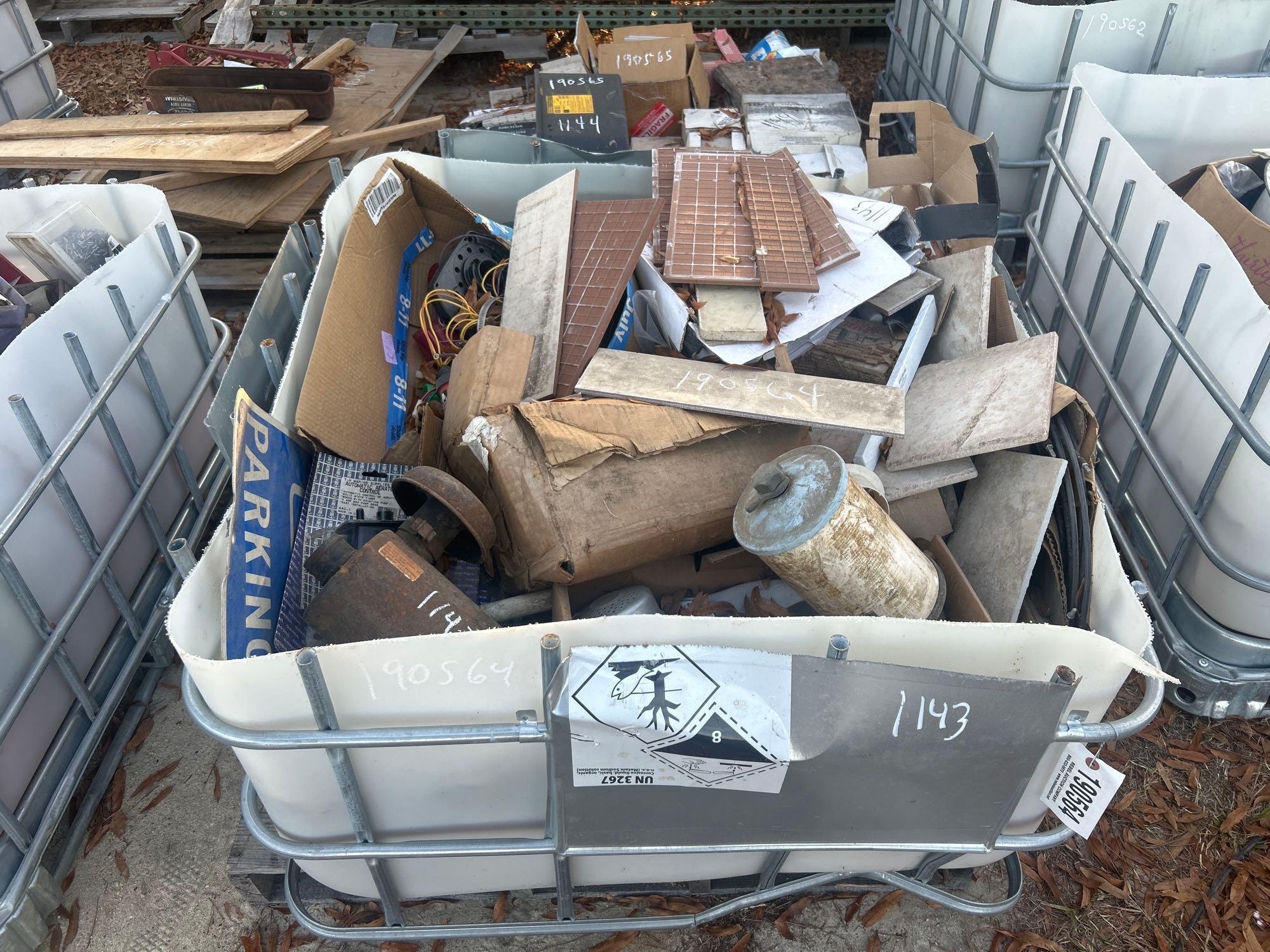 PALLET TOTE OF MISC SUPPLIES (A58374)