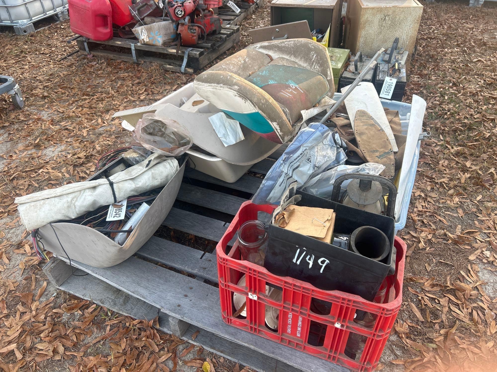 PALLET OF MISC PARTS & SUPPLIES (A58374)