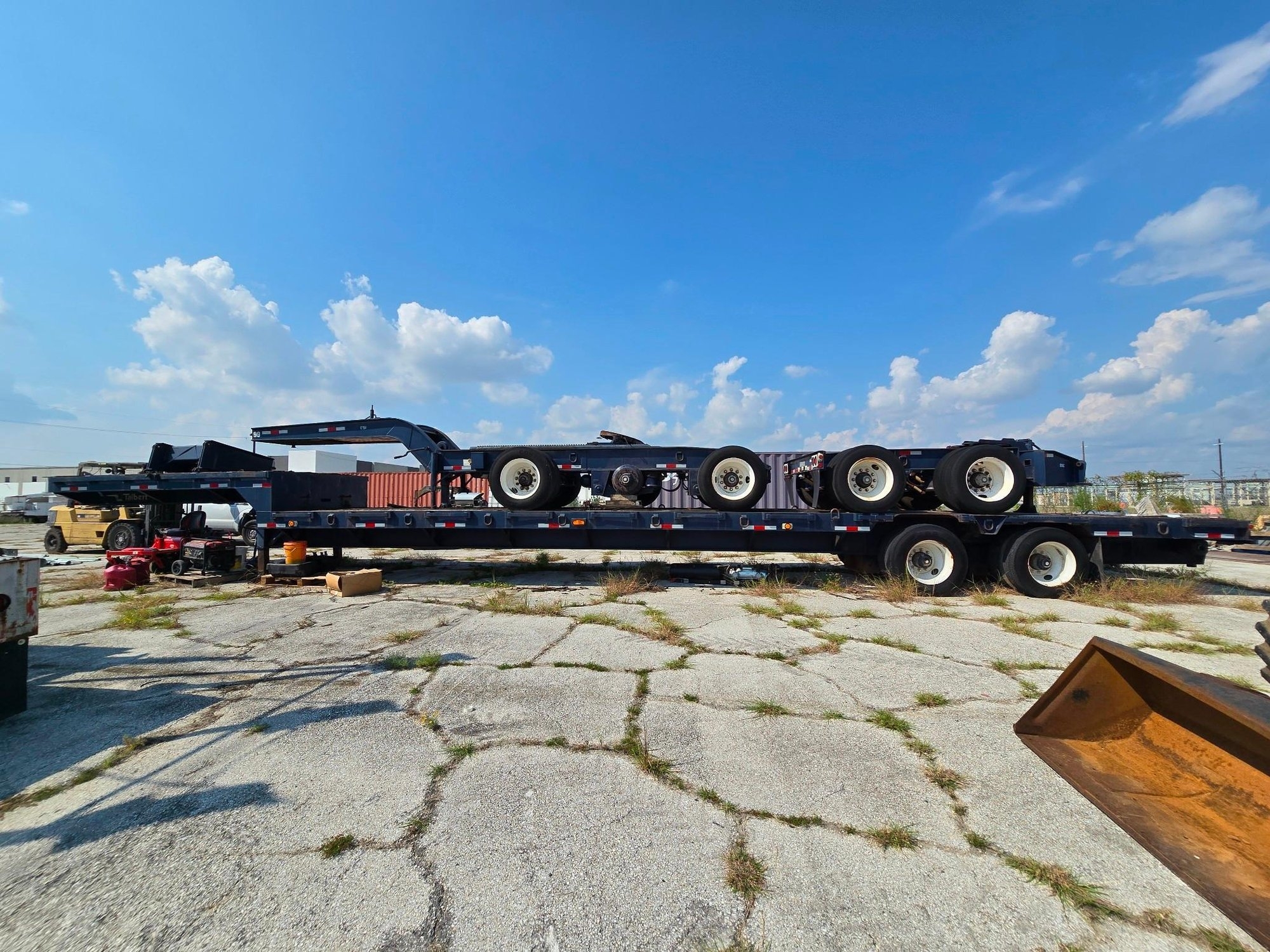 1992 Talbert 70 Ton Lowboy Trailer with Removable Gooseneck (A55218)