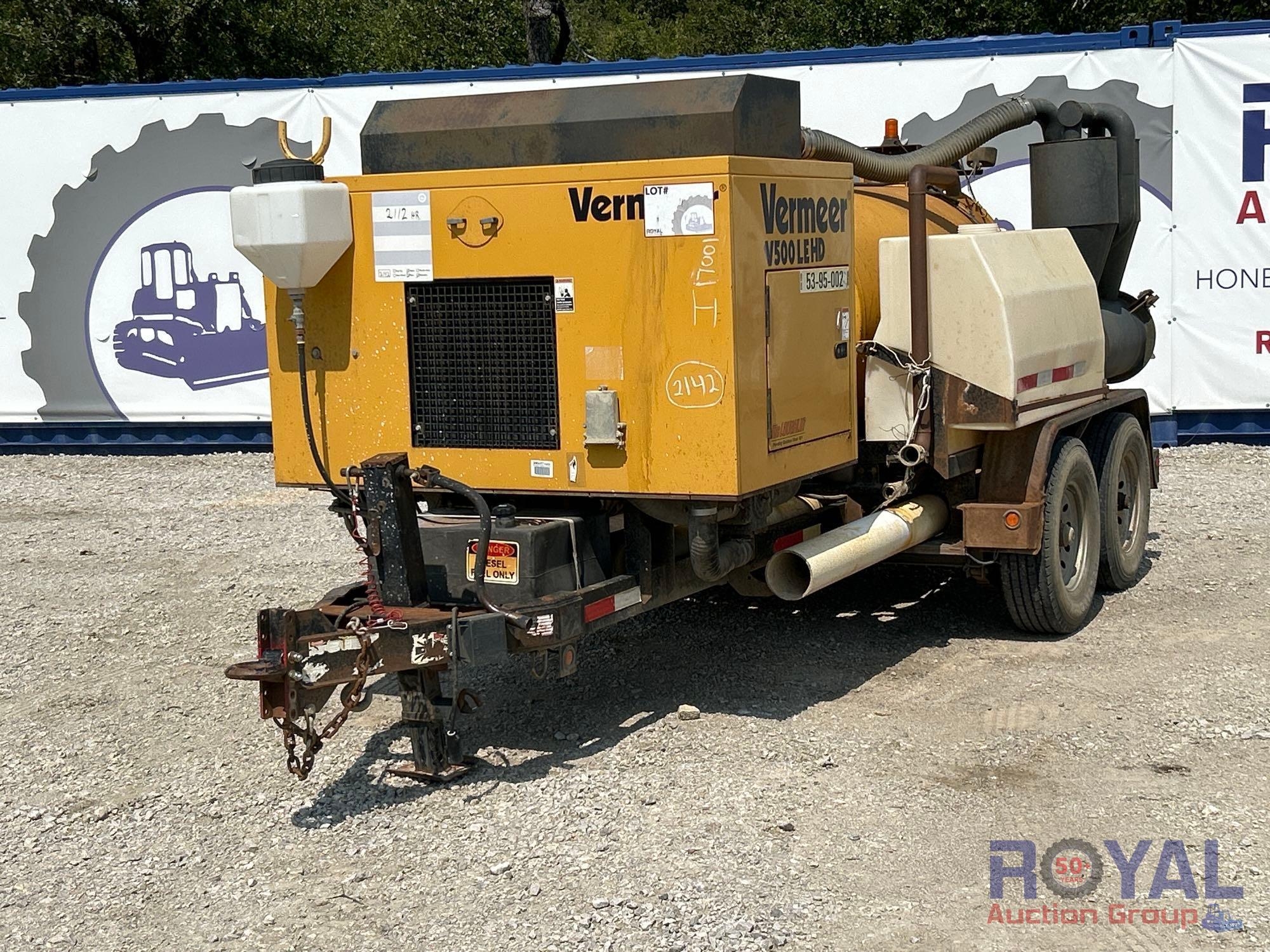 2012 Vermeer V500LEHD Vacuum T/A Towable Trailer (A52377)