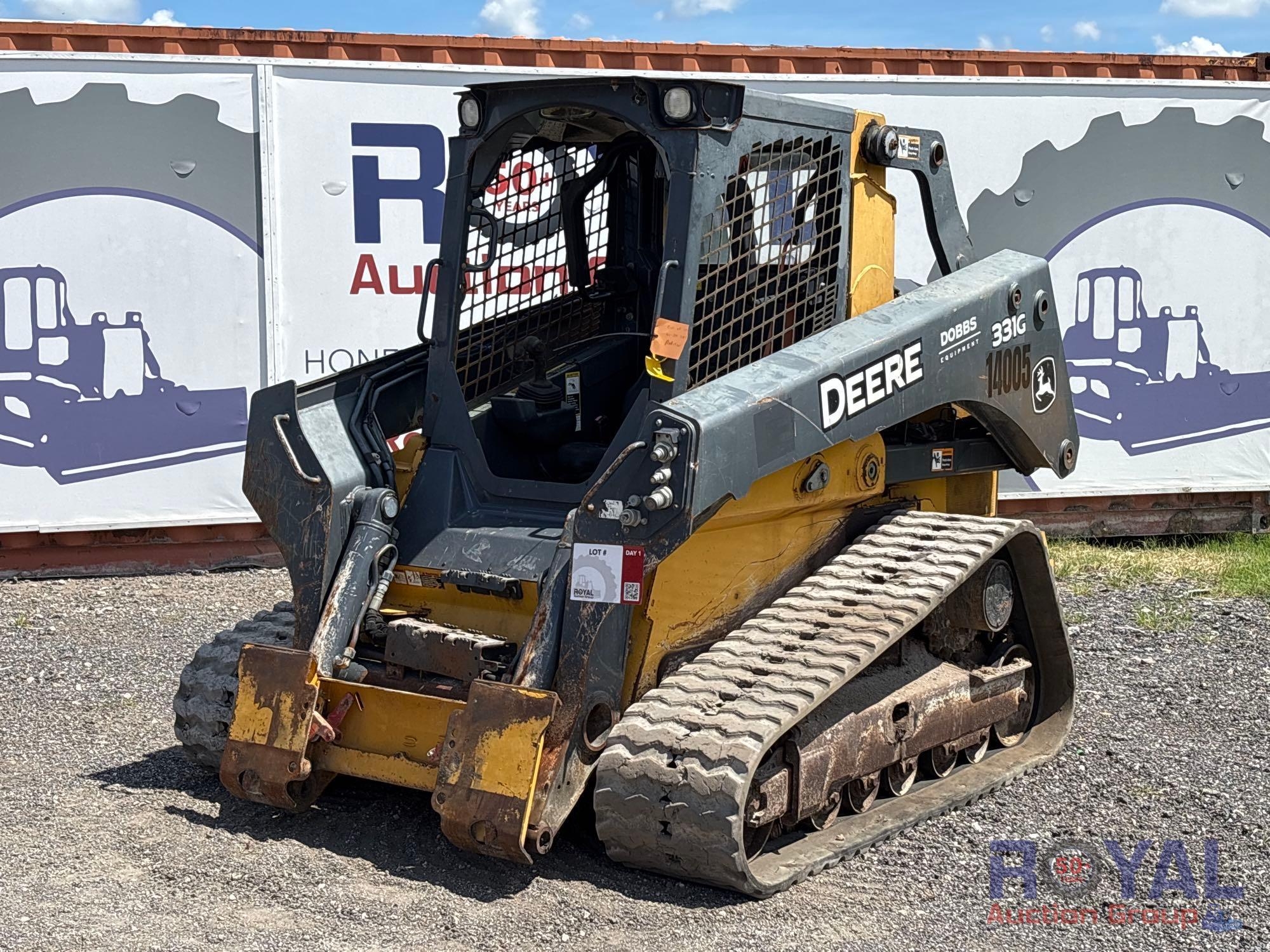 2019 John Deere 331G Compact Track Loader Skid Steer (A50322)
