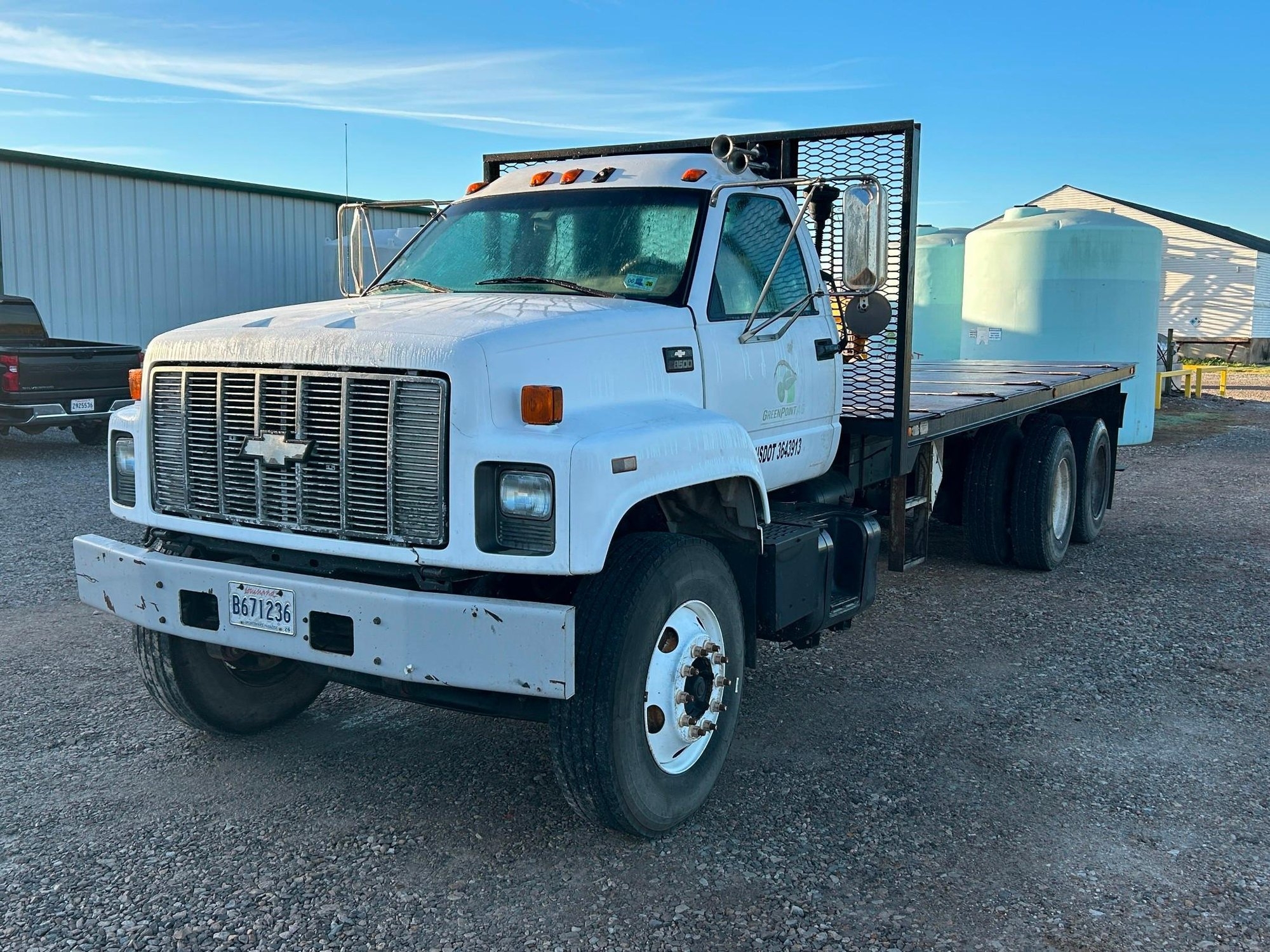 2002 Chevrolet C8500 Flatbed - CAT 3126 Diesel - Eaton Fuller 8 plus 2 Transmission (A55314)