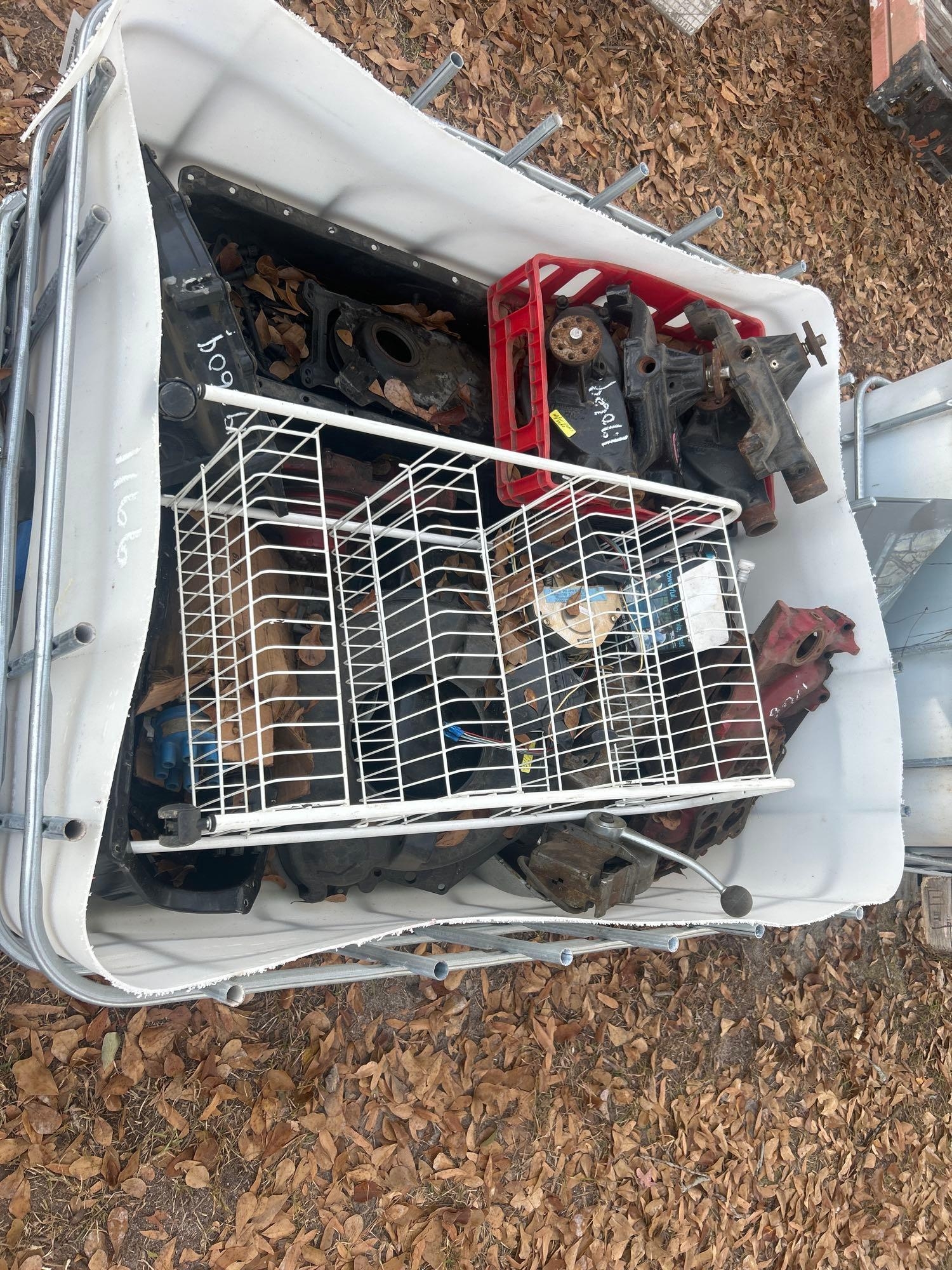 PALLET TOTE OF MISC PARTS (A58374)