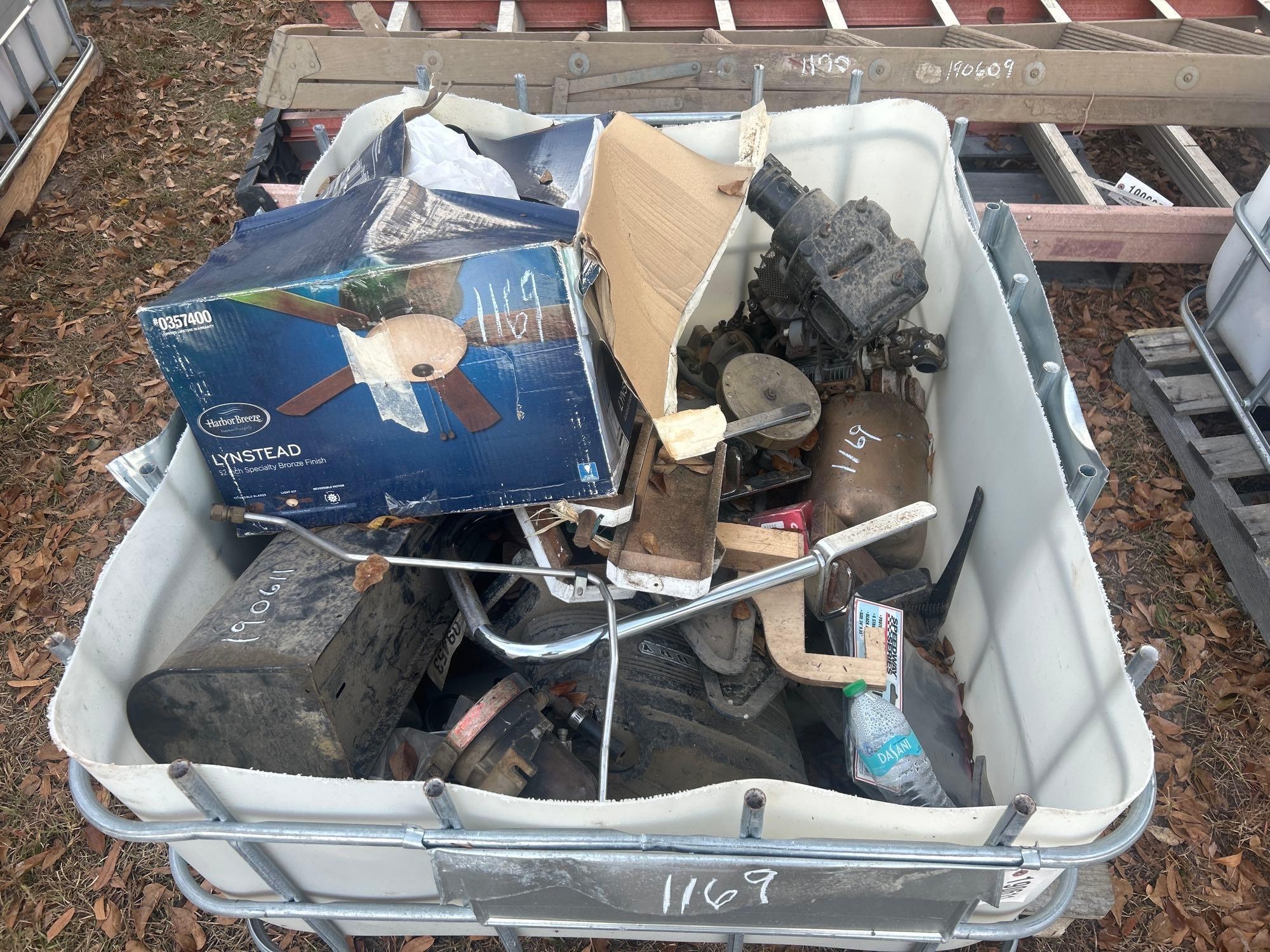 PALLET TOTE OF MISC PARTS (A58374)