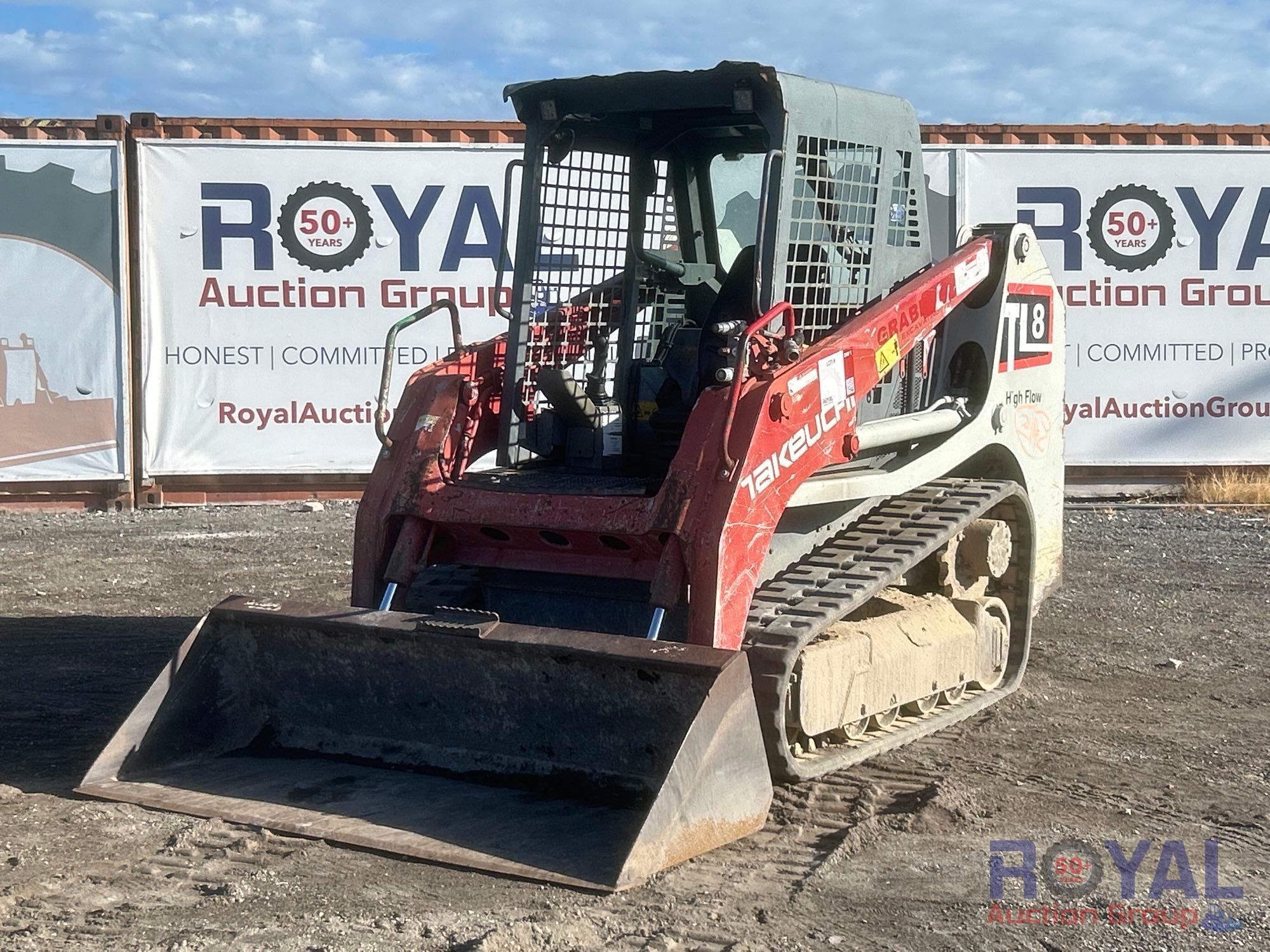 2015 Takeuchi TL8 Compact Track Loader Skid Steer (A55787)