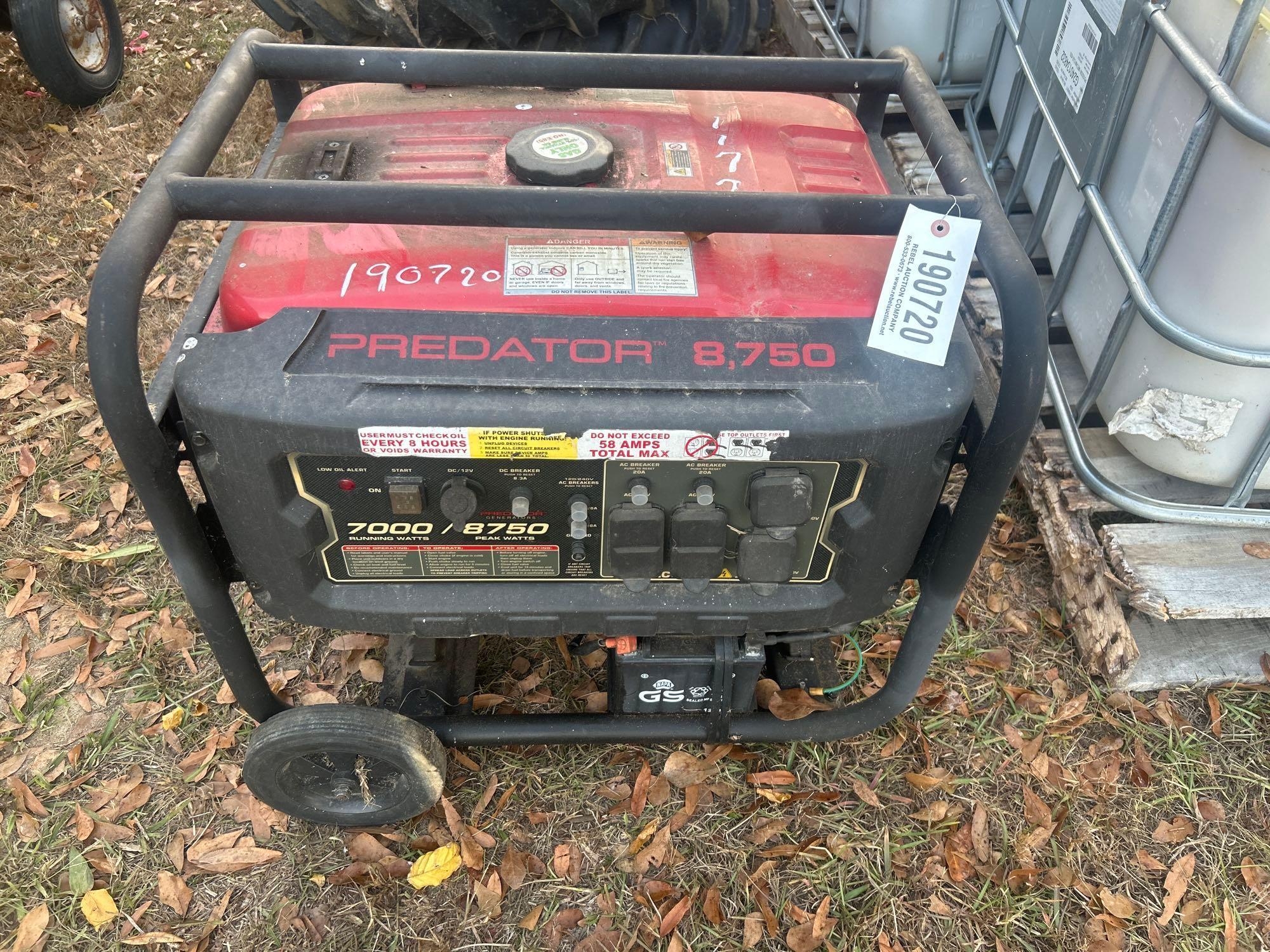 PREDATOR 8750 GAS POWERED GENERATOR (A58374)