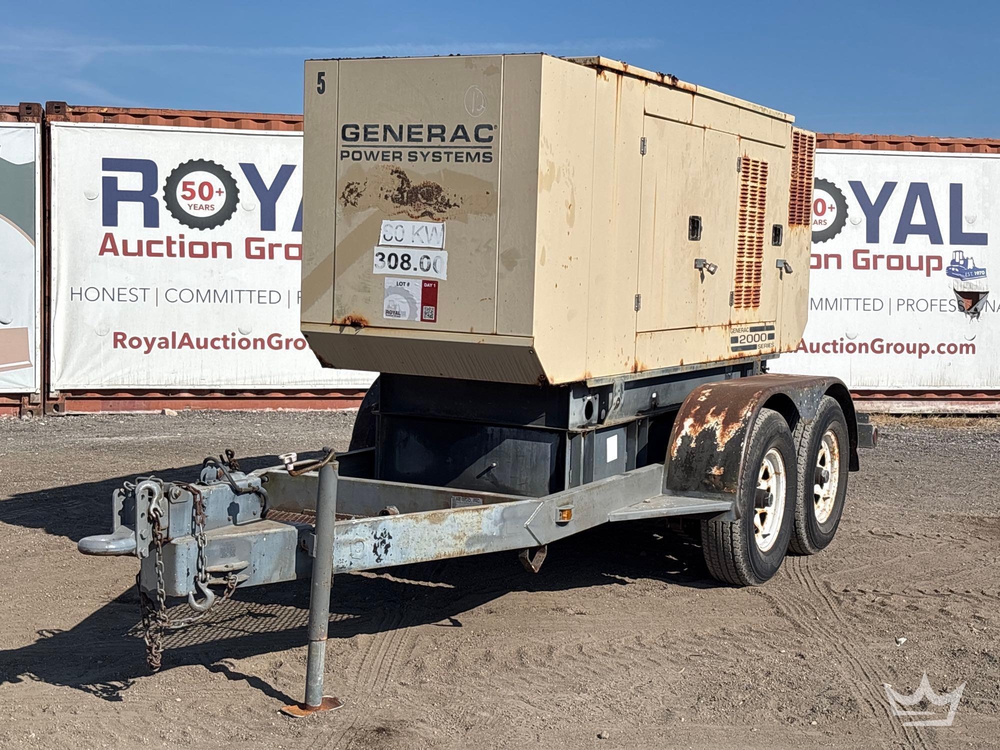 2000 Generac 2000 Series T/A Towable Diesel Generator (A56857)