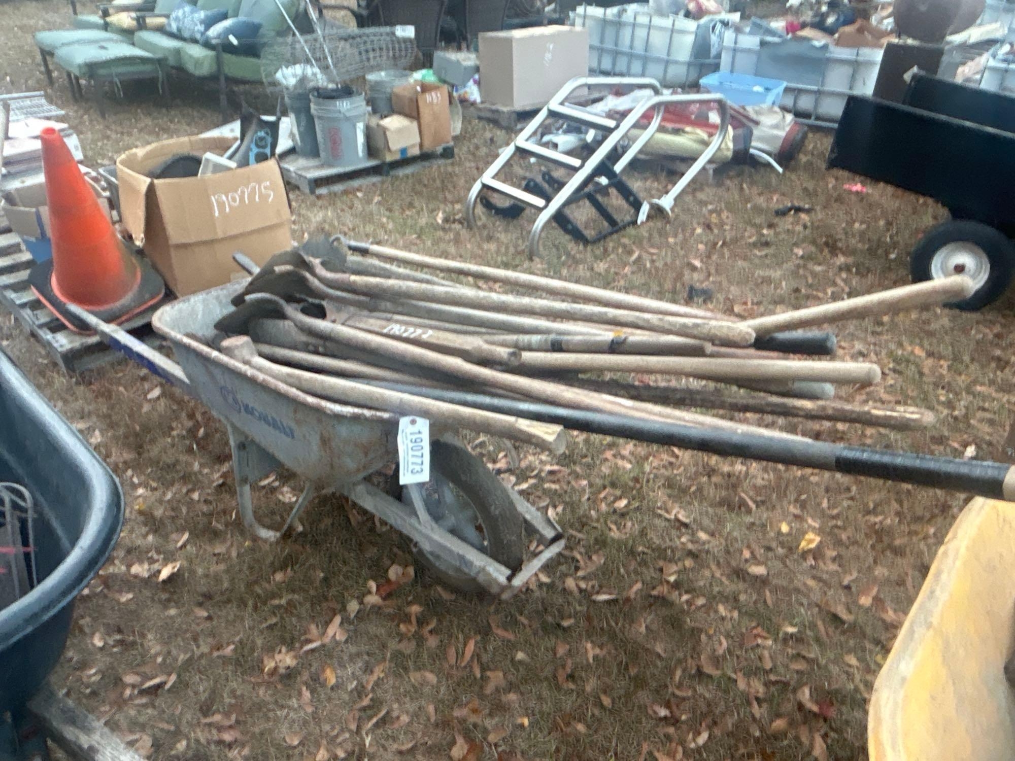 WHEELBARROW & TOOLS (A58374)