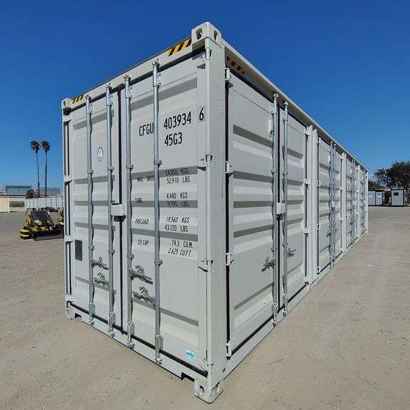 2025 40ft. High Cube Shipping Container w/ 1 End Door & 4 Side Doors (Est. Retail Value ($12,000)... (A59225)