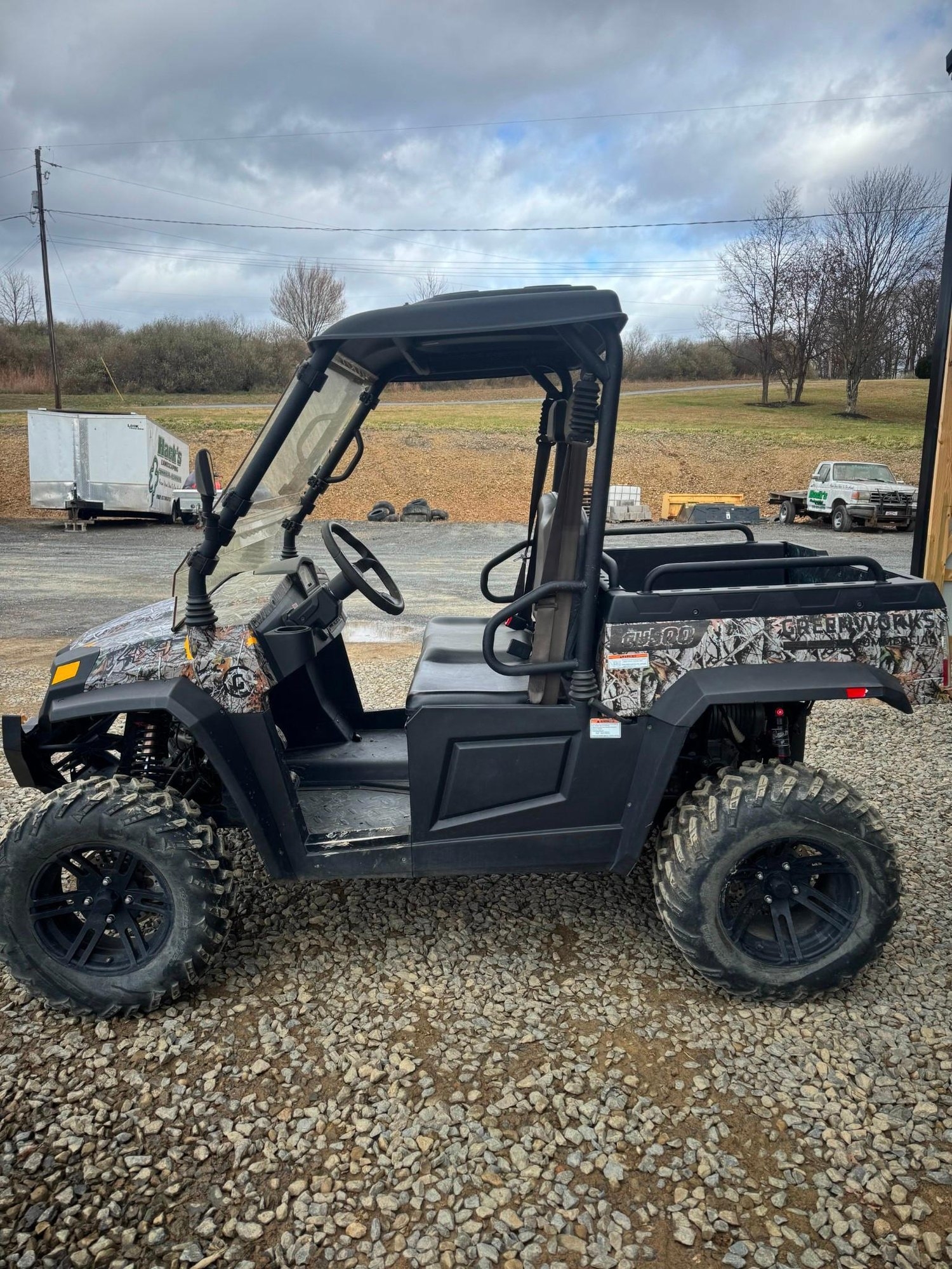 Greenworks Commercial 82V Utility Vehicle 500 CAMO Model: U500SC - DEMO UNIT (A56436)