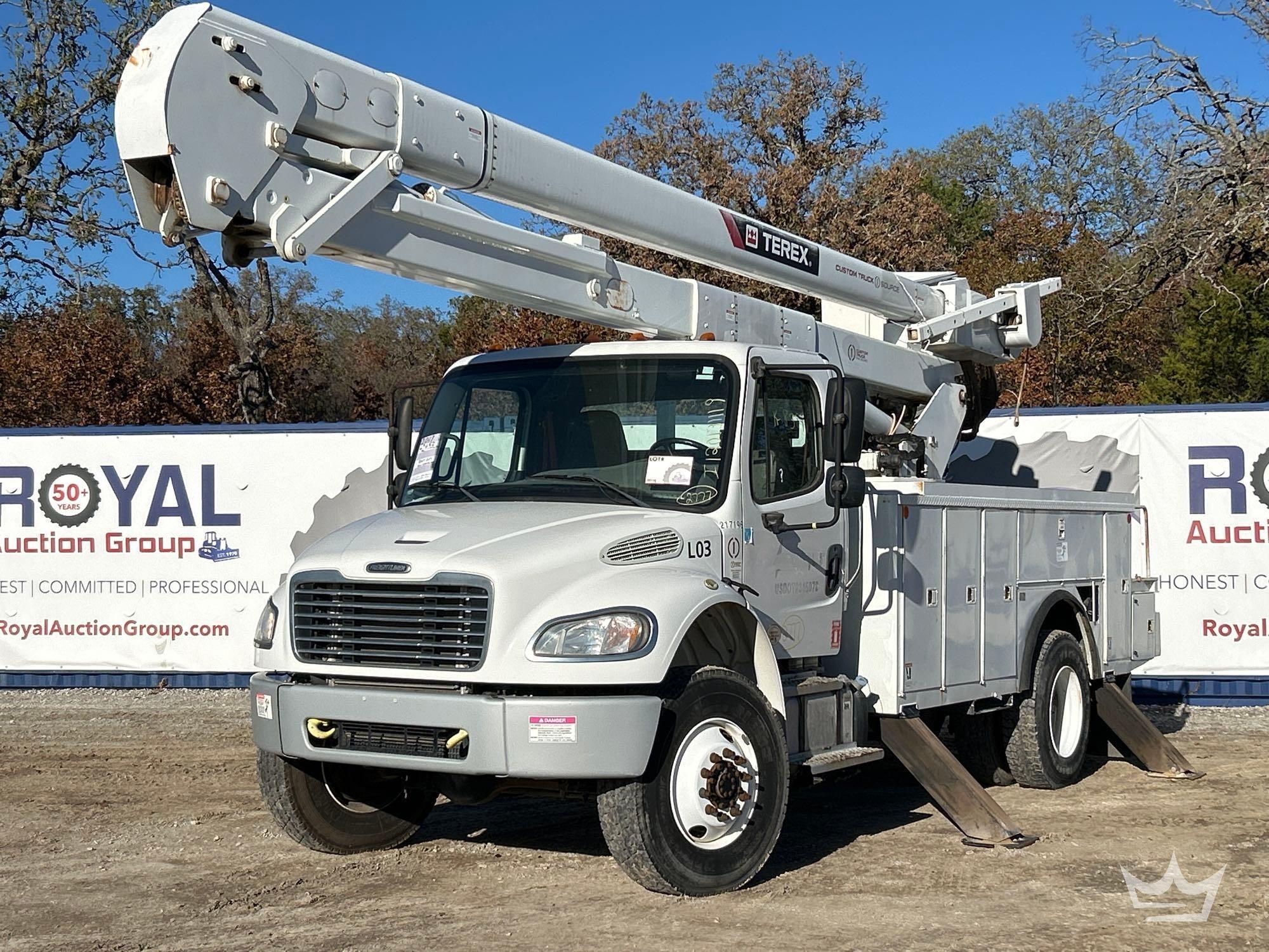 2017 Freightliner M2 106 AWD Terex Hi-Ranger 5TC55 55ft. Insulated Material Handling Bucket Truck (A60460)