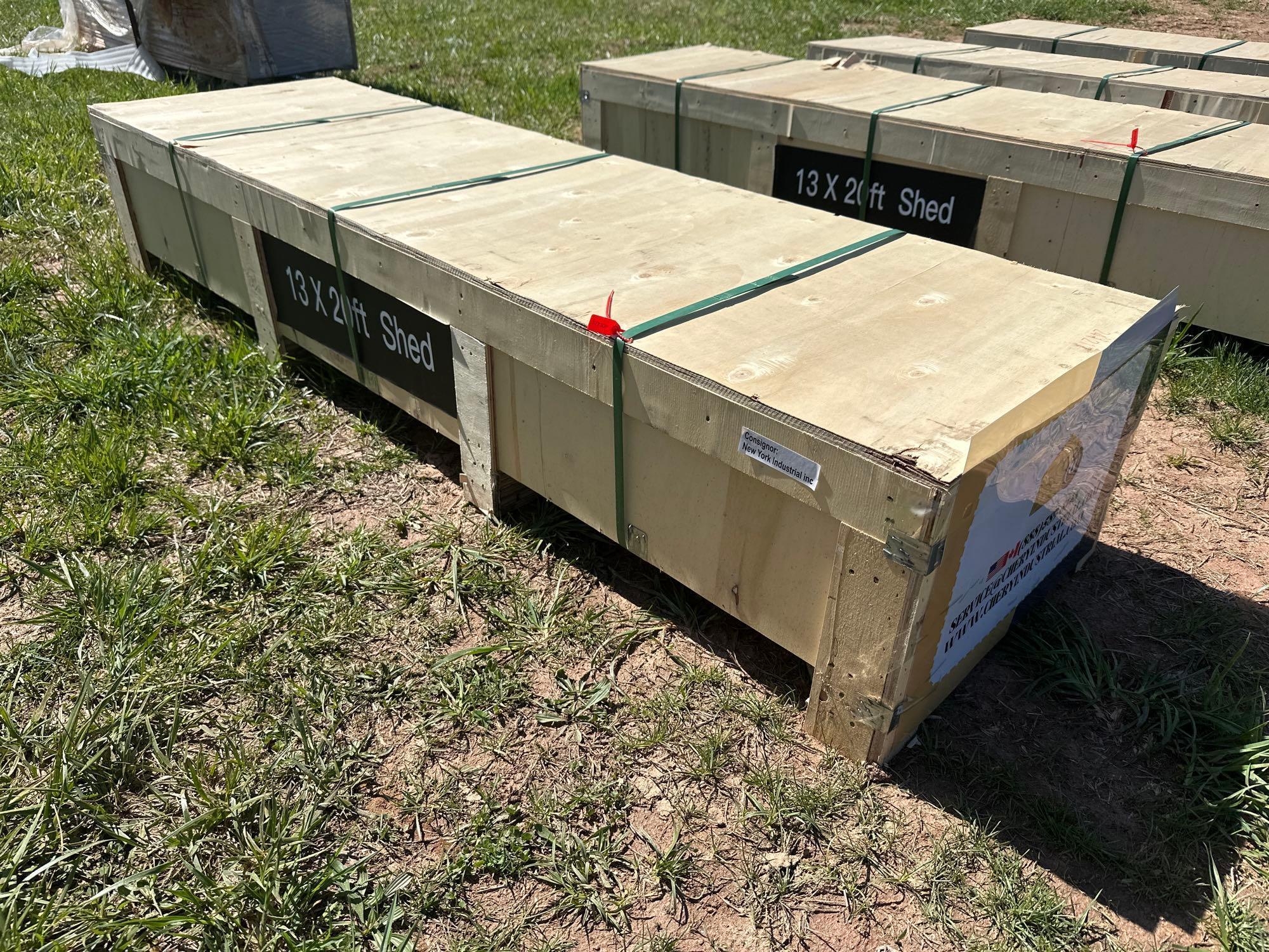 New/Unused 13ft x 20ft Single Garage Metal Shed (A44391)